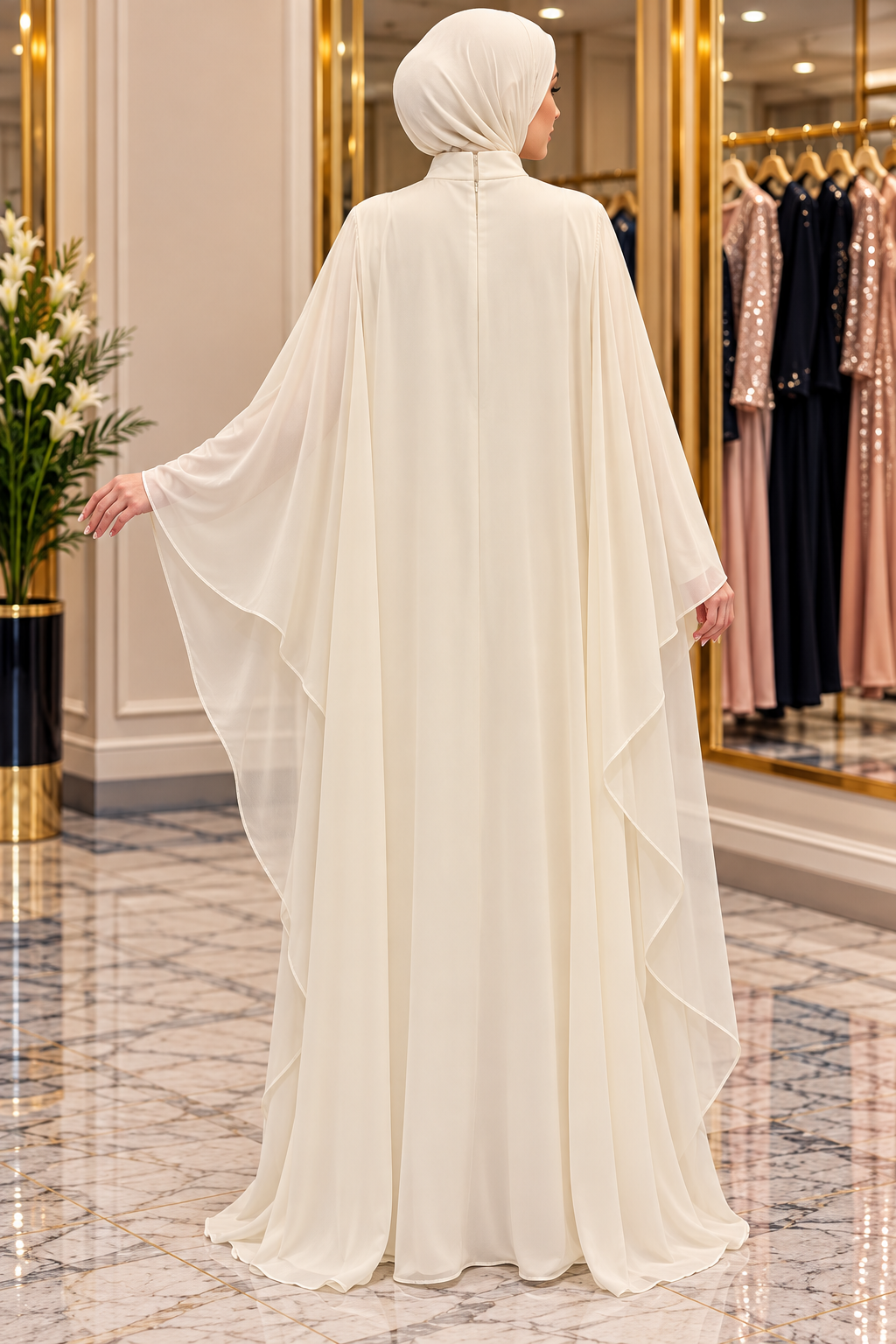 Hakimoda Kadın Mirana Adrian Vanilya AbiyeLP8044