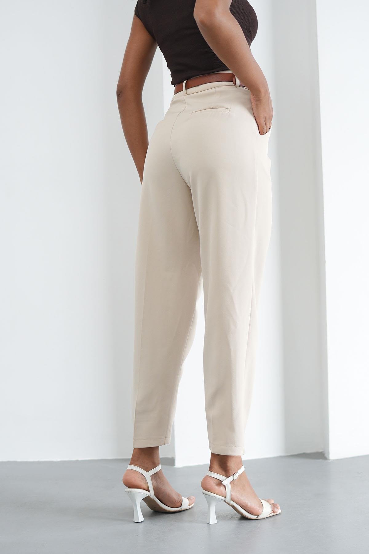 Kemerli Klasik Taş PantolonHM1330