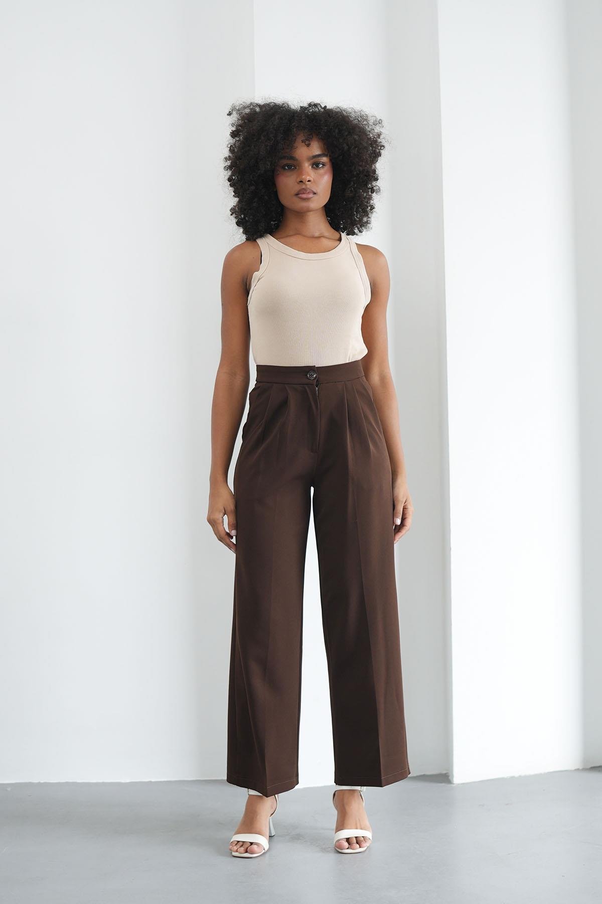 Palazzo Acı Kahve PantolonHM1335