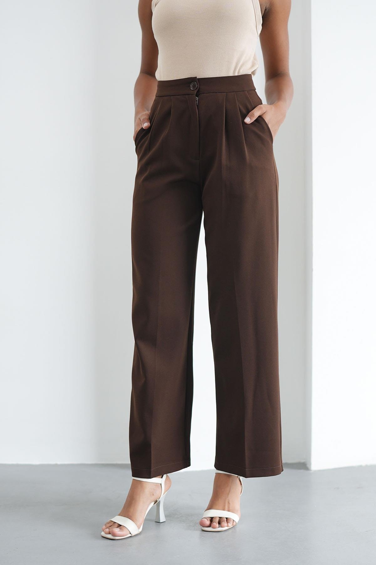 Palazzo Acı Kahve PantolonHM1335