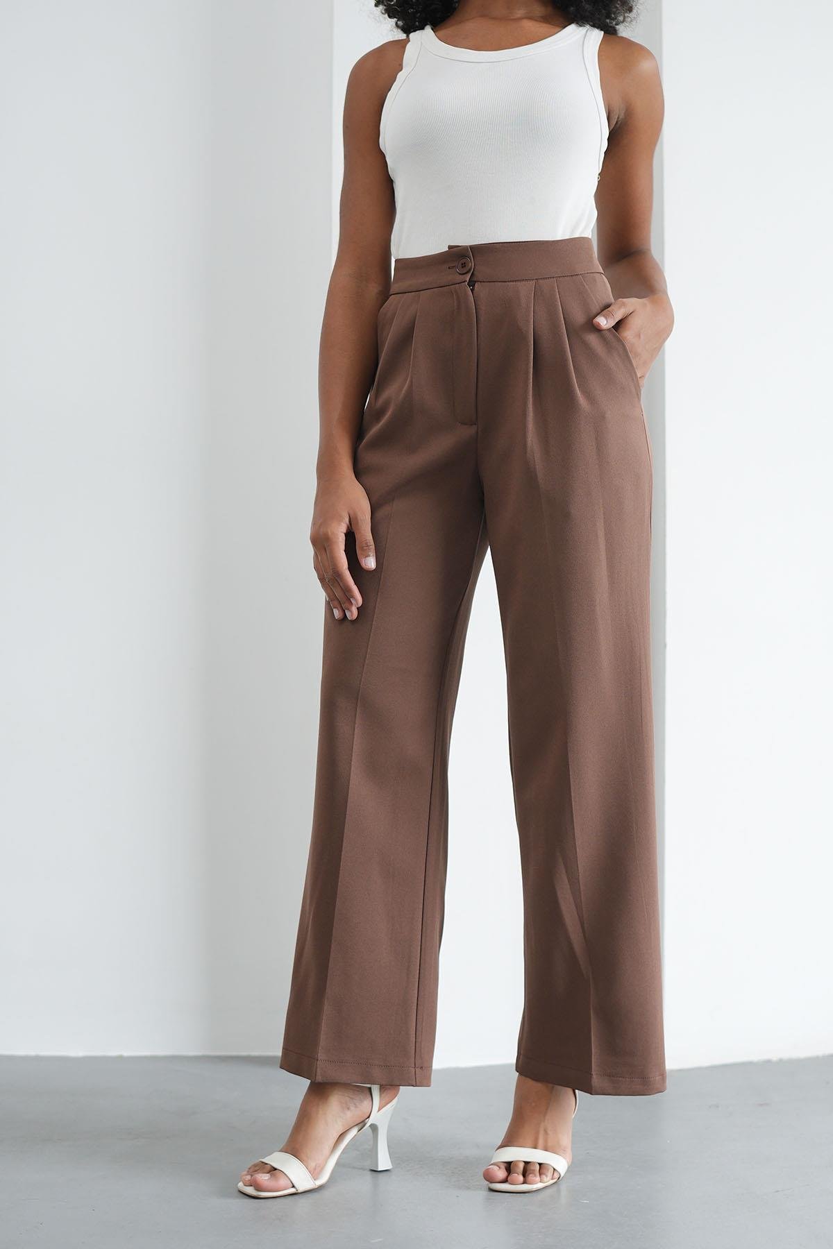 Palazzo Kahverengi PantolonHM1335