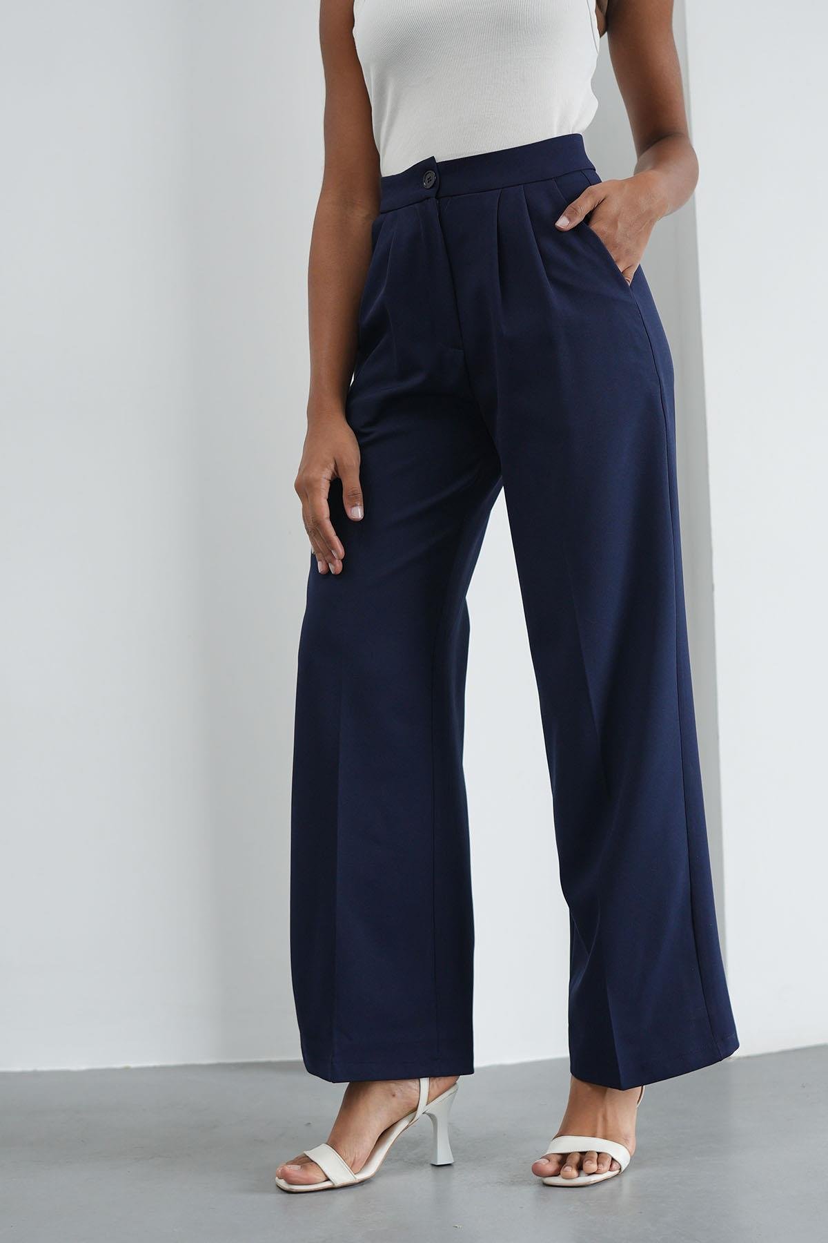 Palazzo Lacivert PantolonHM1335