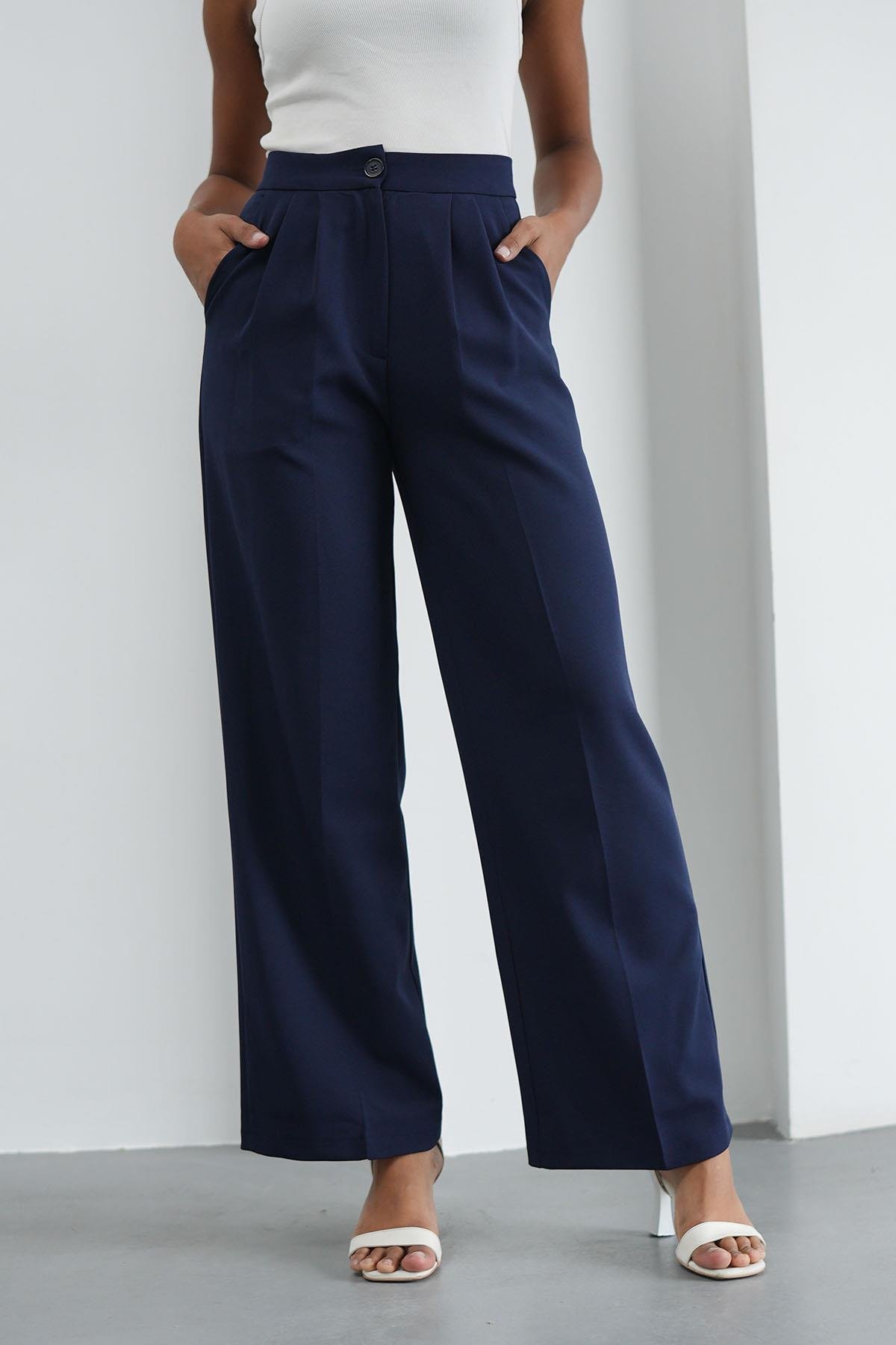 Palazzo Lacivert PantolonHM1335