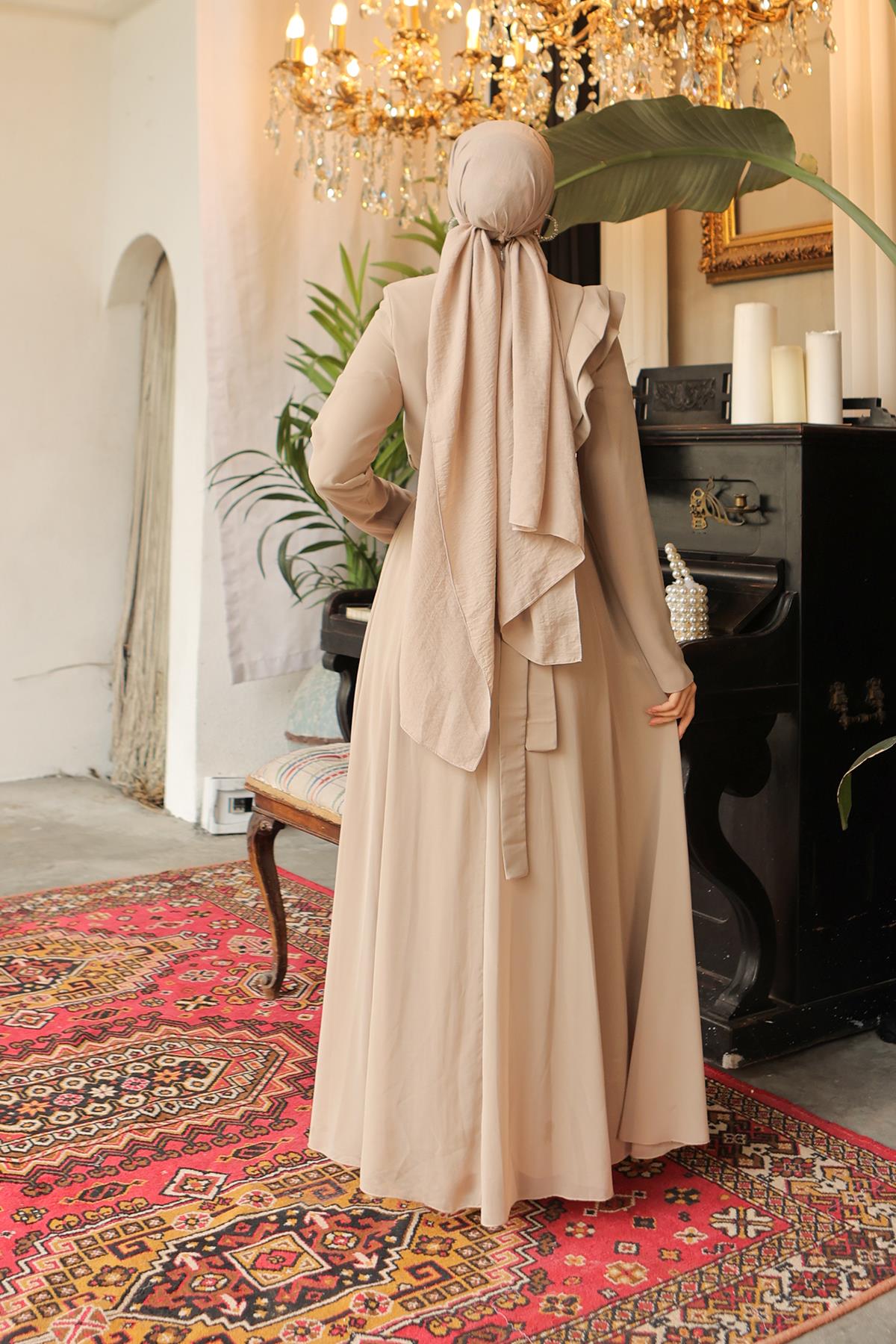 فستان سهرة متواضعLP6003-1