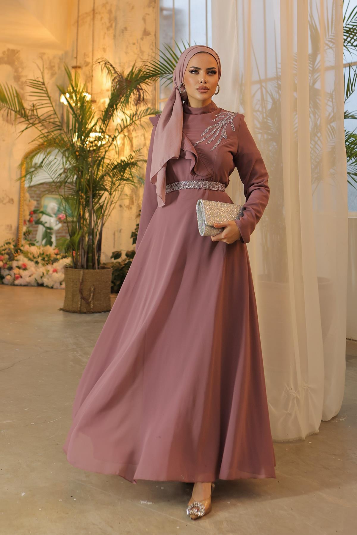 فستان سهرة متواضعLP6003-1