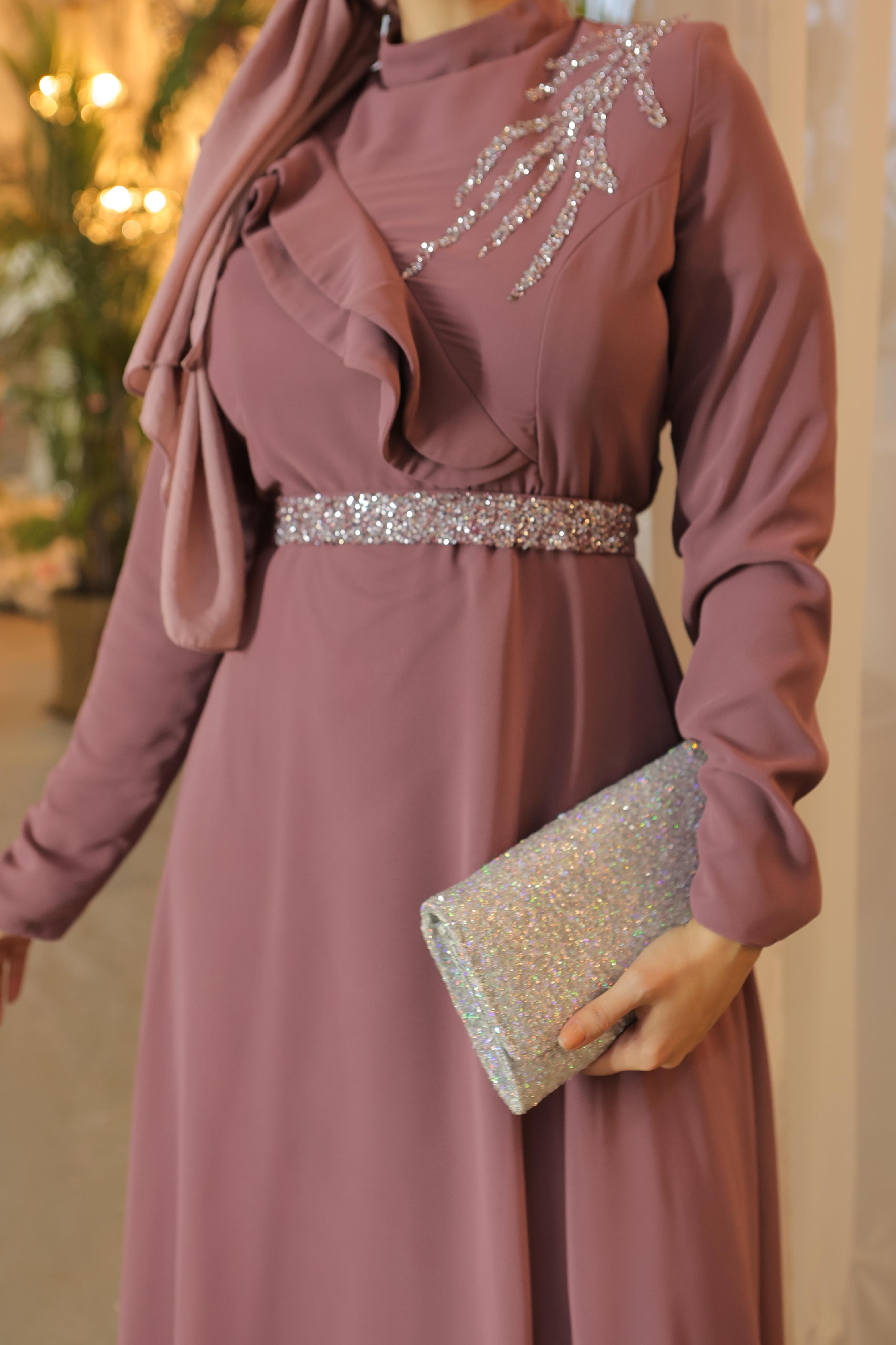 فستان سهرة متواضعLP6003-1