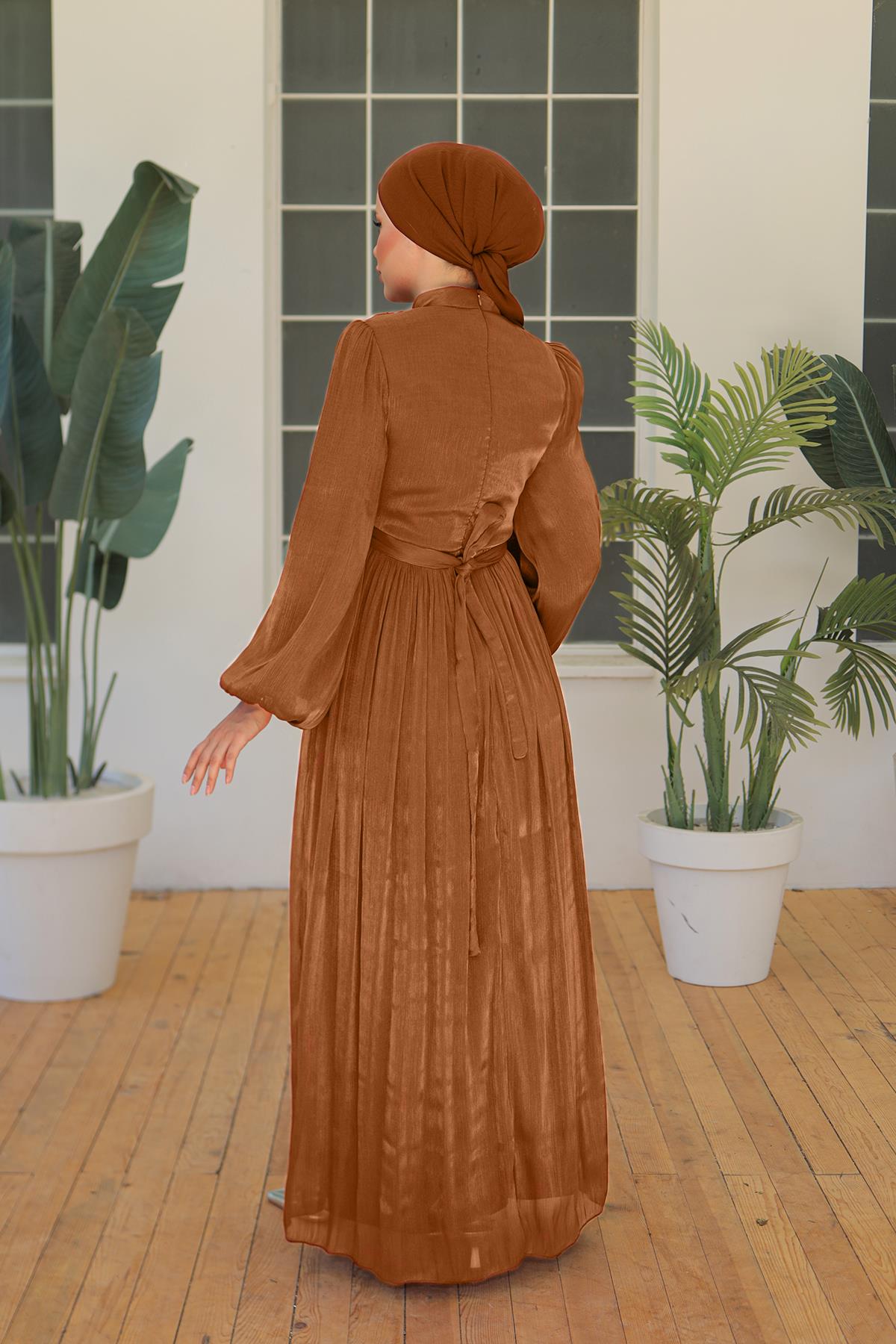 Tesettür İlay Işıltı Abiye TabaLP7002