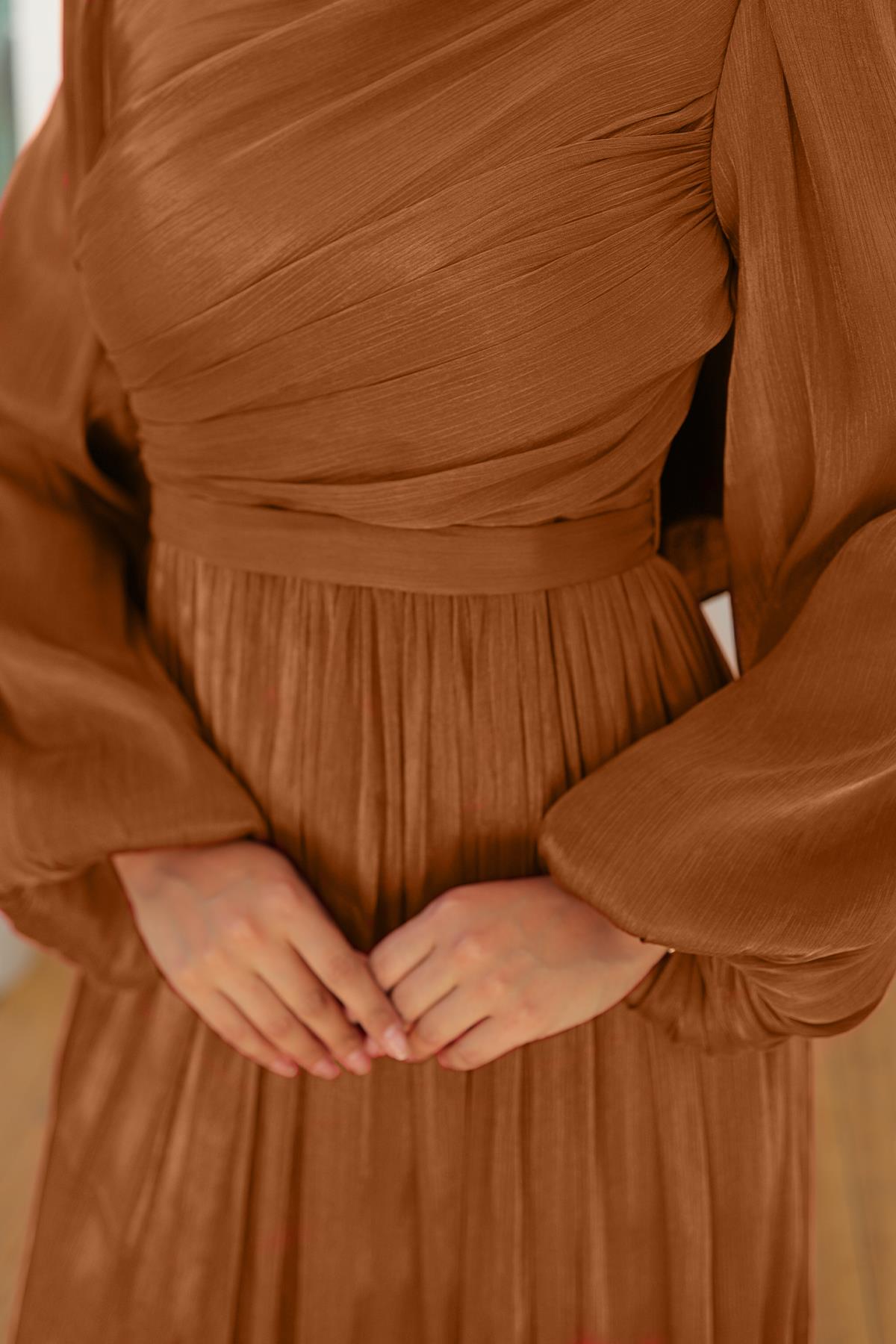 Tesettür İlay Işıltı Abiye TabaLP7002