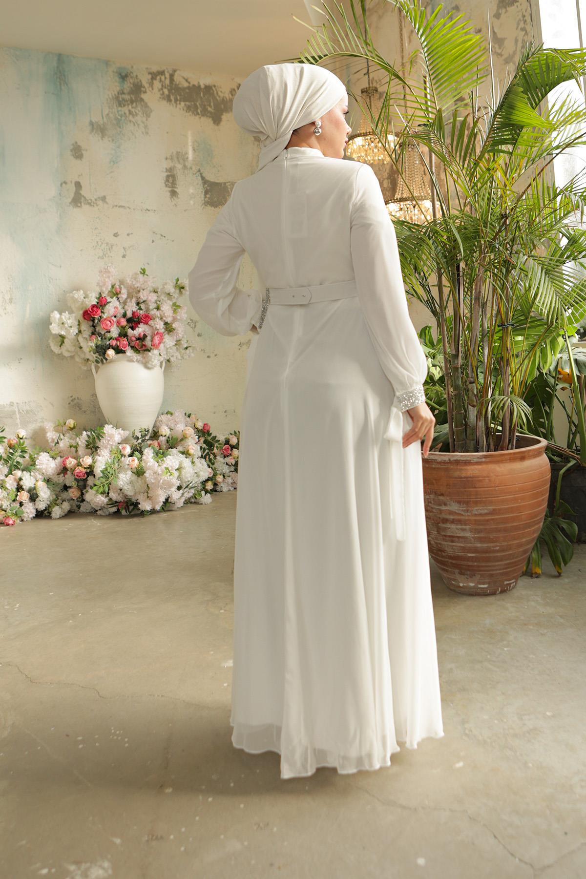 فستان سهرة متواضعHM4089