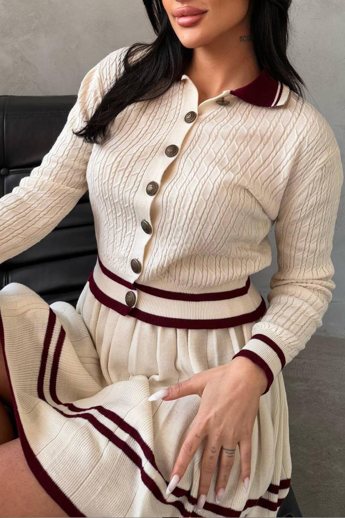 TRİKO DÜĞMELİ ETEKLİ TAKIM TAŞHM1316