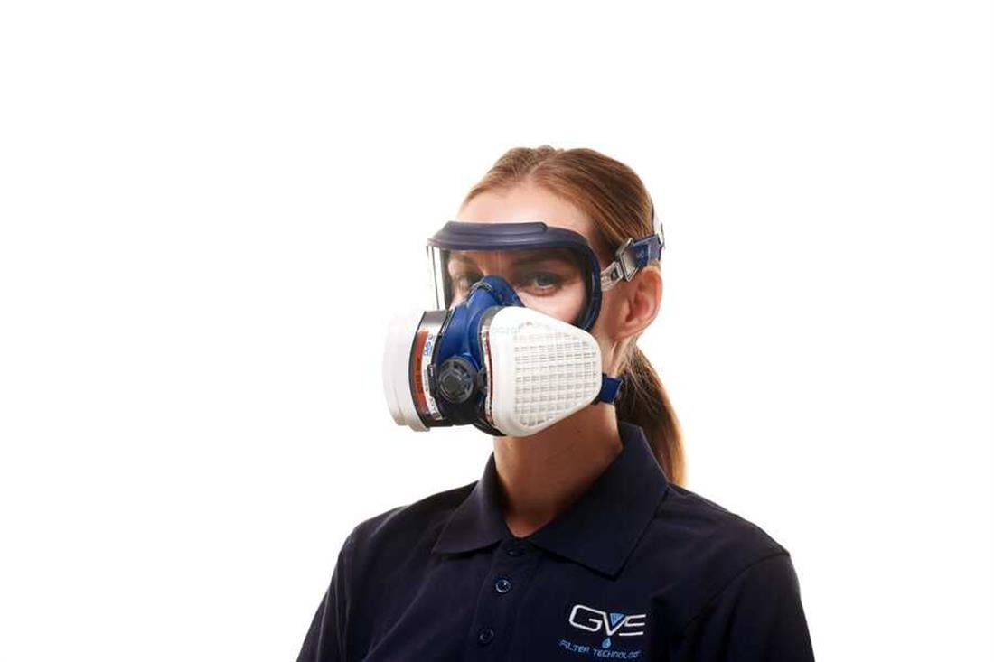 GVS Elipse SPR536 Integra Gözlük İle Entegre A2P3 Gaz-Toz Maskesi