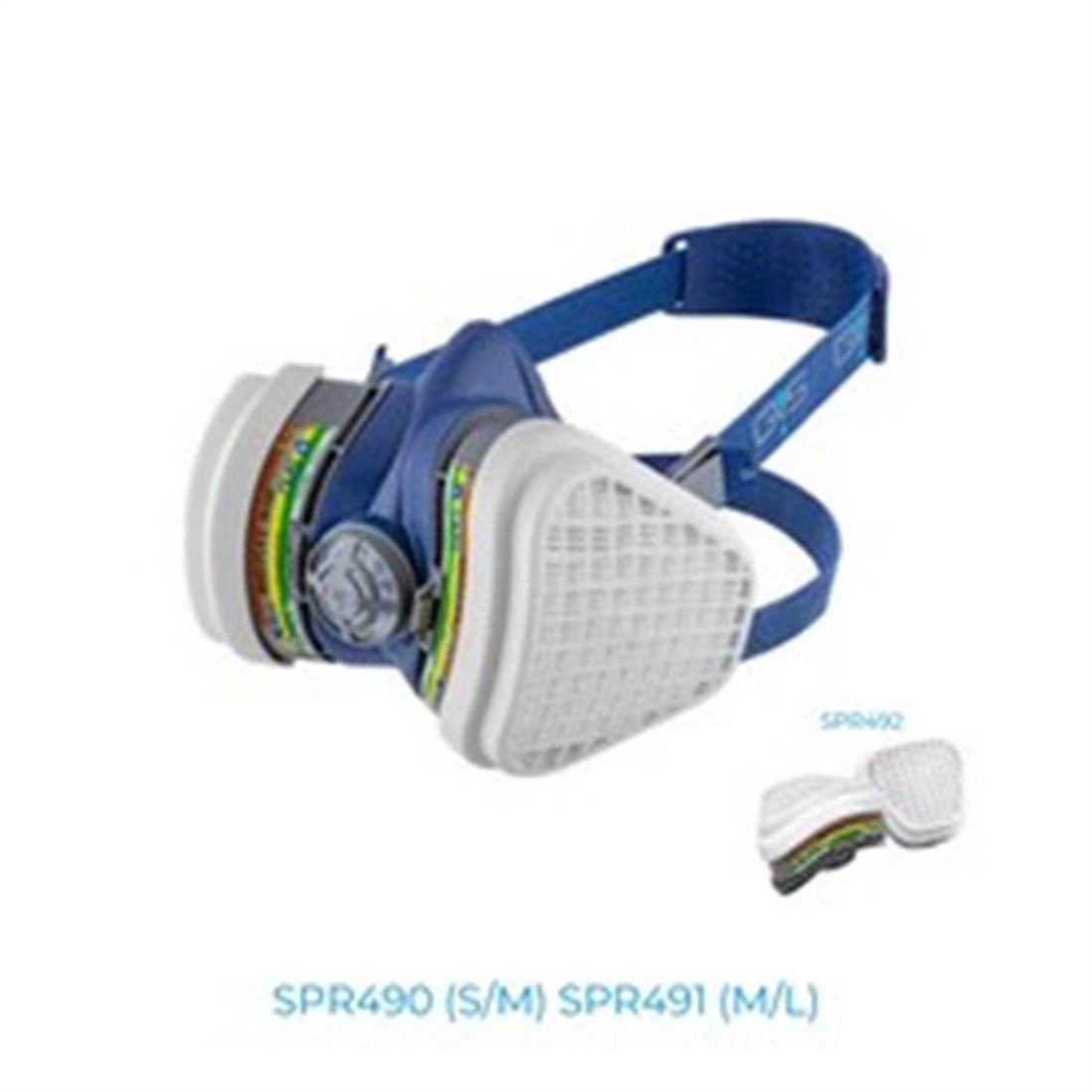 GVS Elipse Yarım Yüz Maske ABEK1-P3 Filtre Seti - SPR490