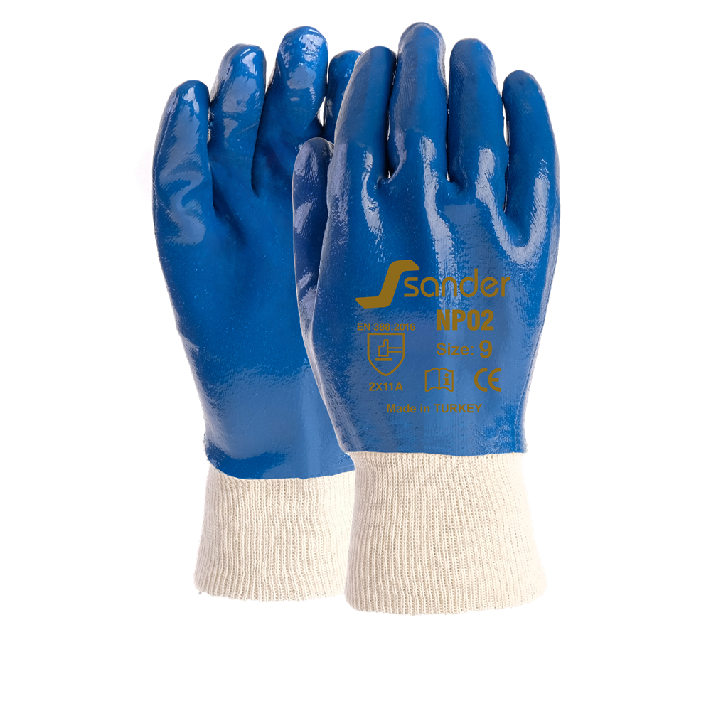 Sander NP02 Mavi Nitril Eldiven