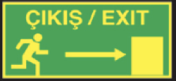 Starline Çıkış / Exit Sağ Ok Tabelası