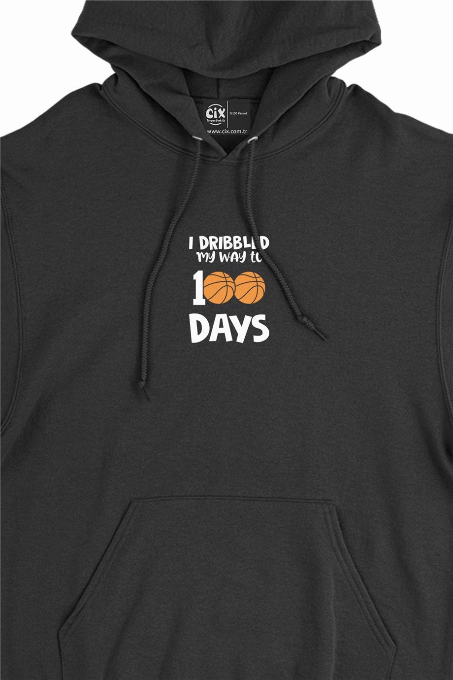 100 Days Basketball Minimal Kapşonlu Sweatshirt Hoodie 100 Days Basketball Minimal Kapşonlu Sweatshirt Hoodie - Ücretsiz Kargo