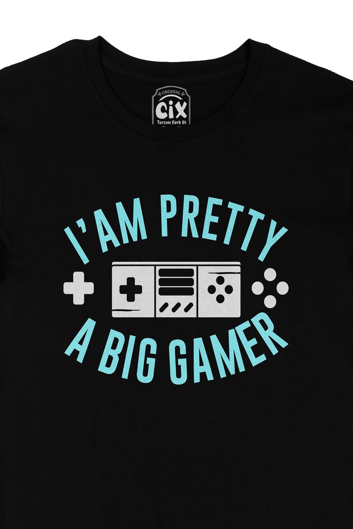 A big Gamer Siyah Tişört
