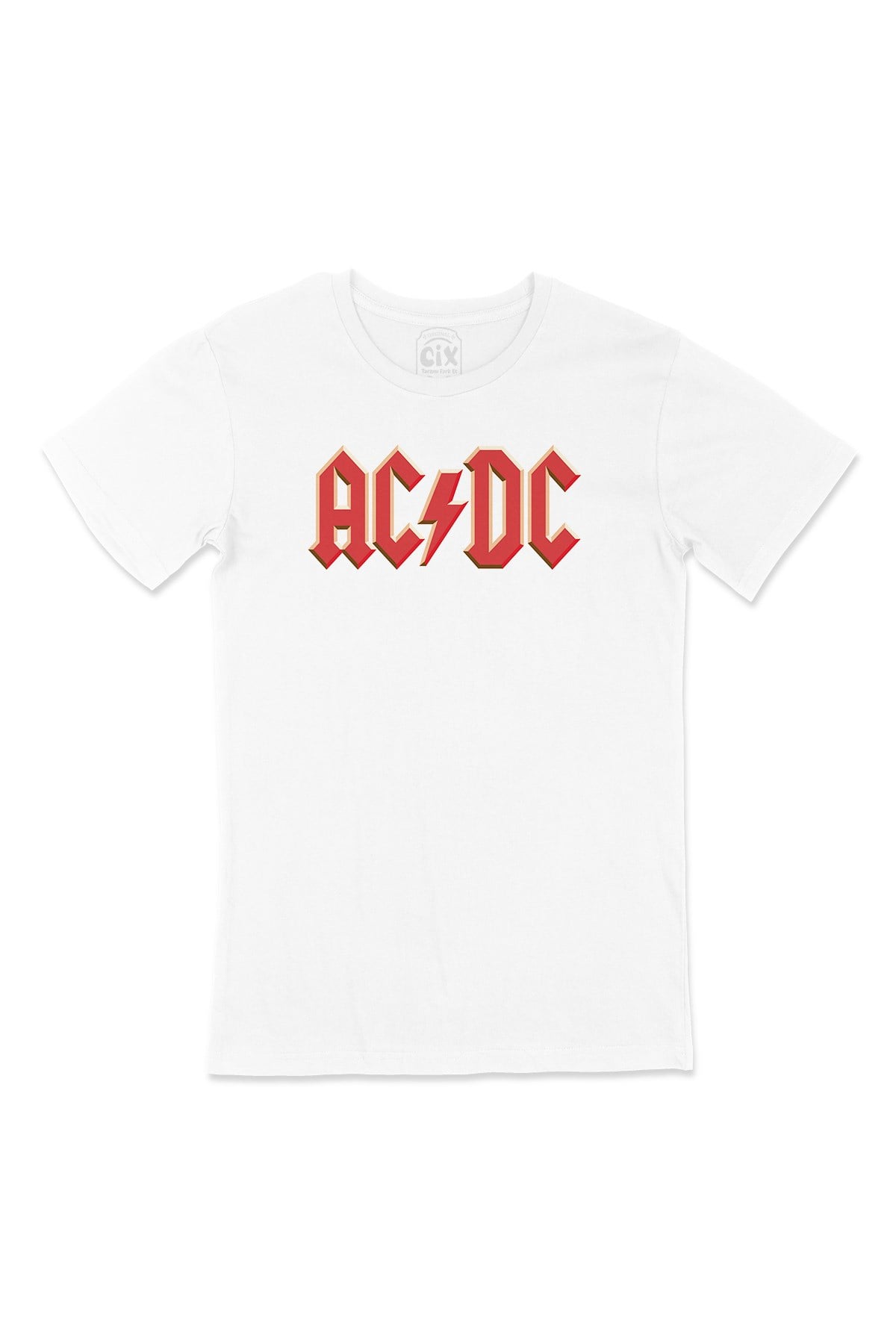 AC DC Kırmızı Logolu Tişört