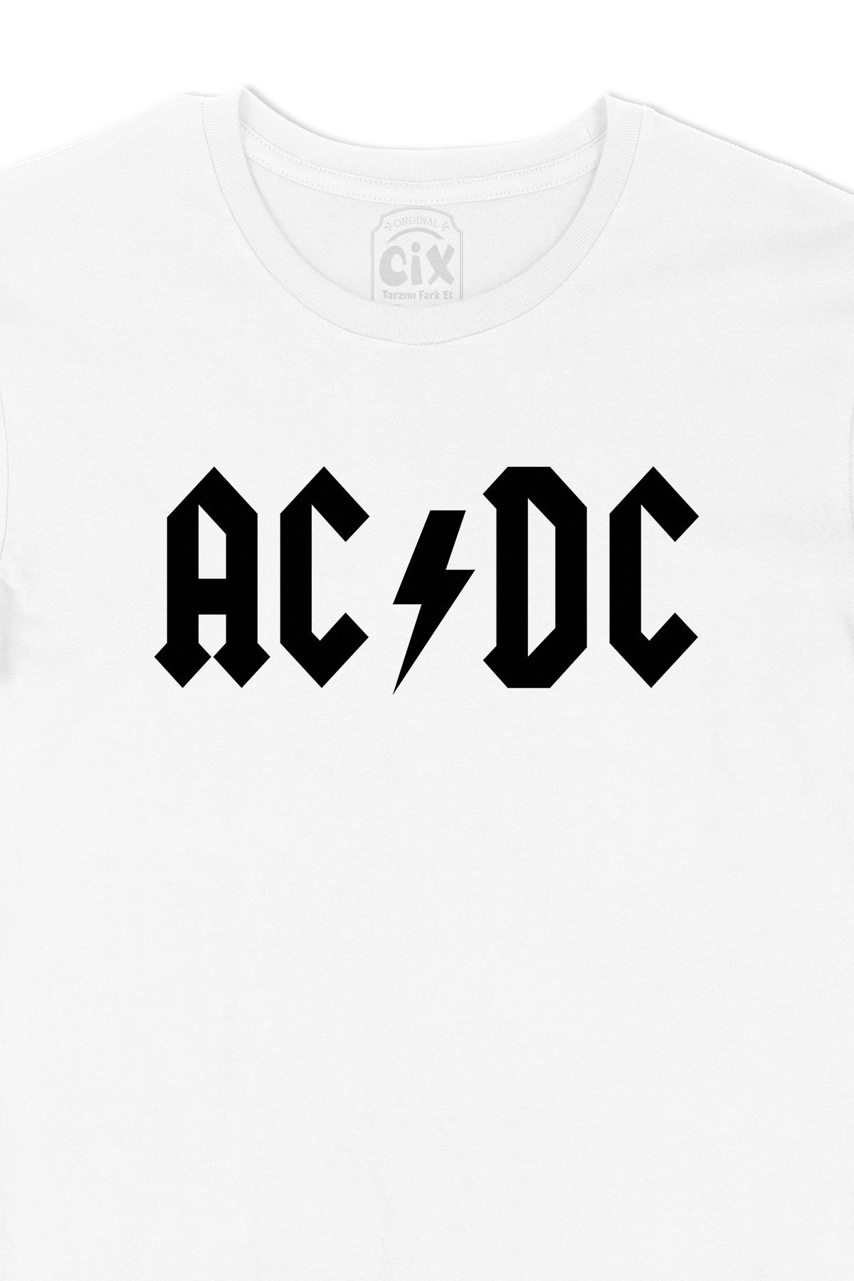 AC DC Siyah Logolu Tişört