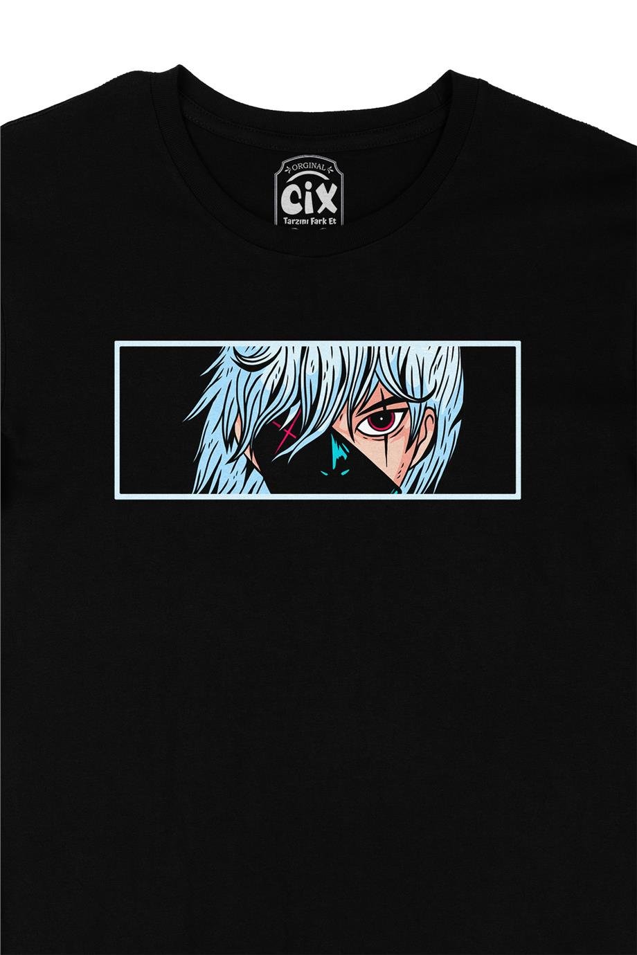 Anime Çocuk Siyah Tişört