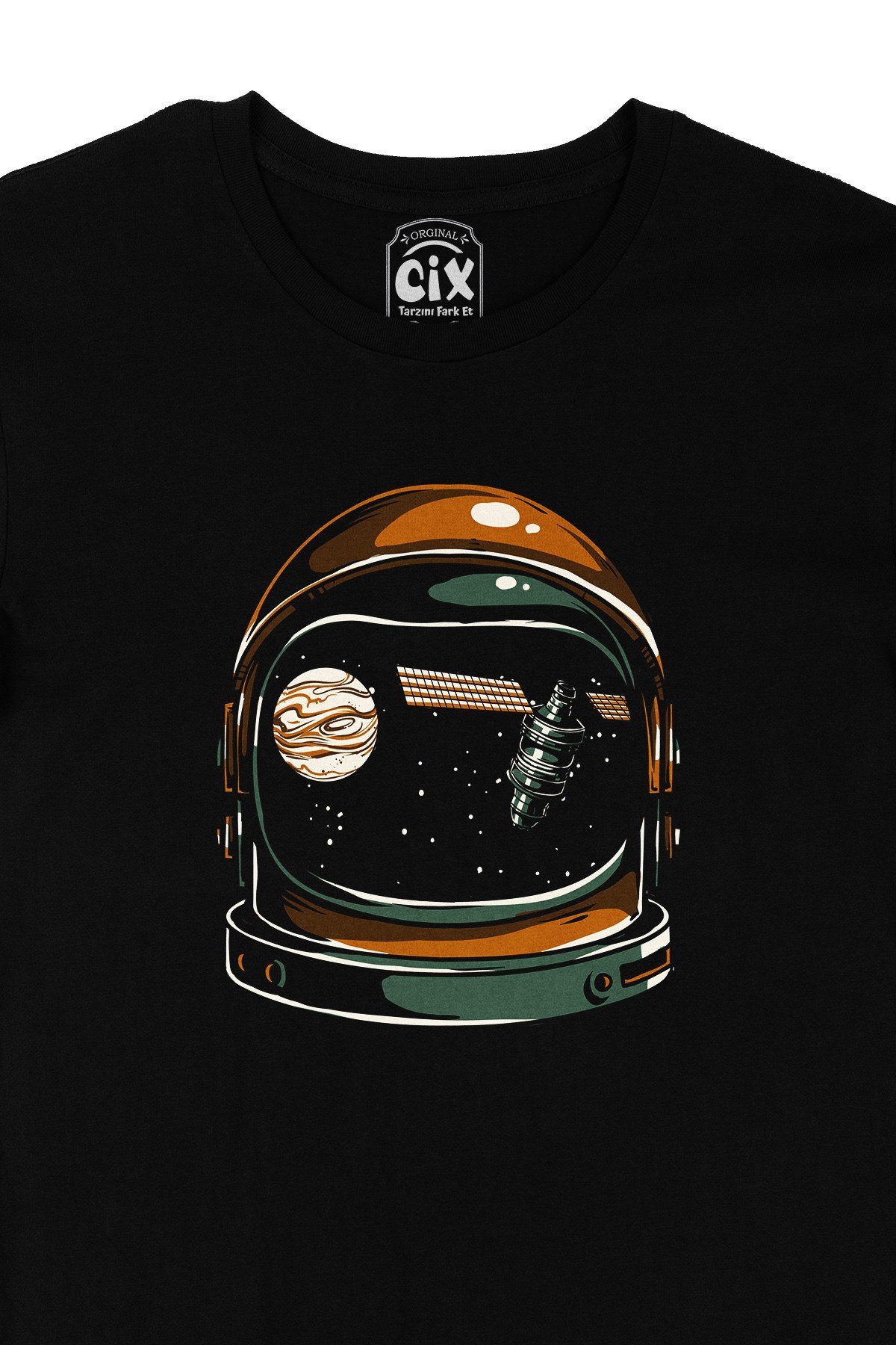 Astronot Siyah Tişört