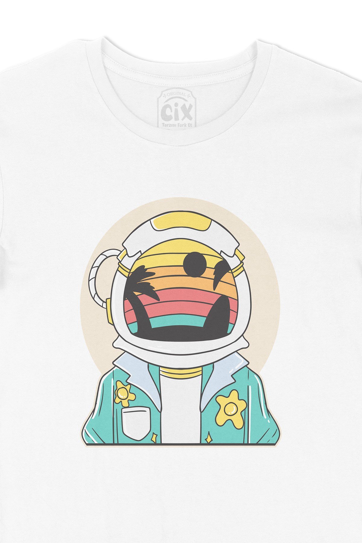 Astronot Uzayda Tişört