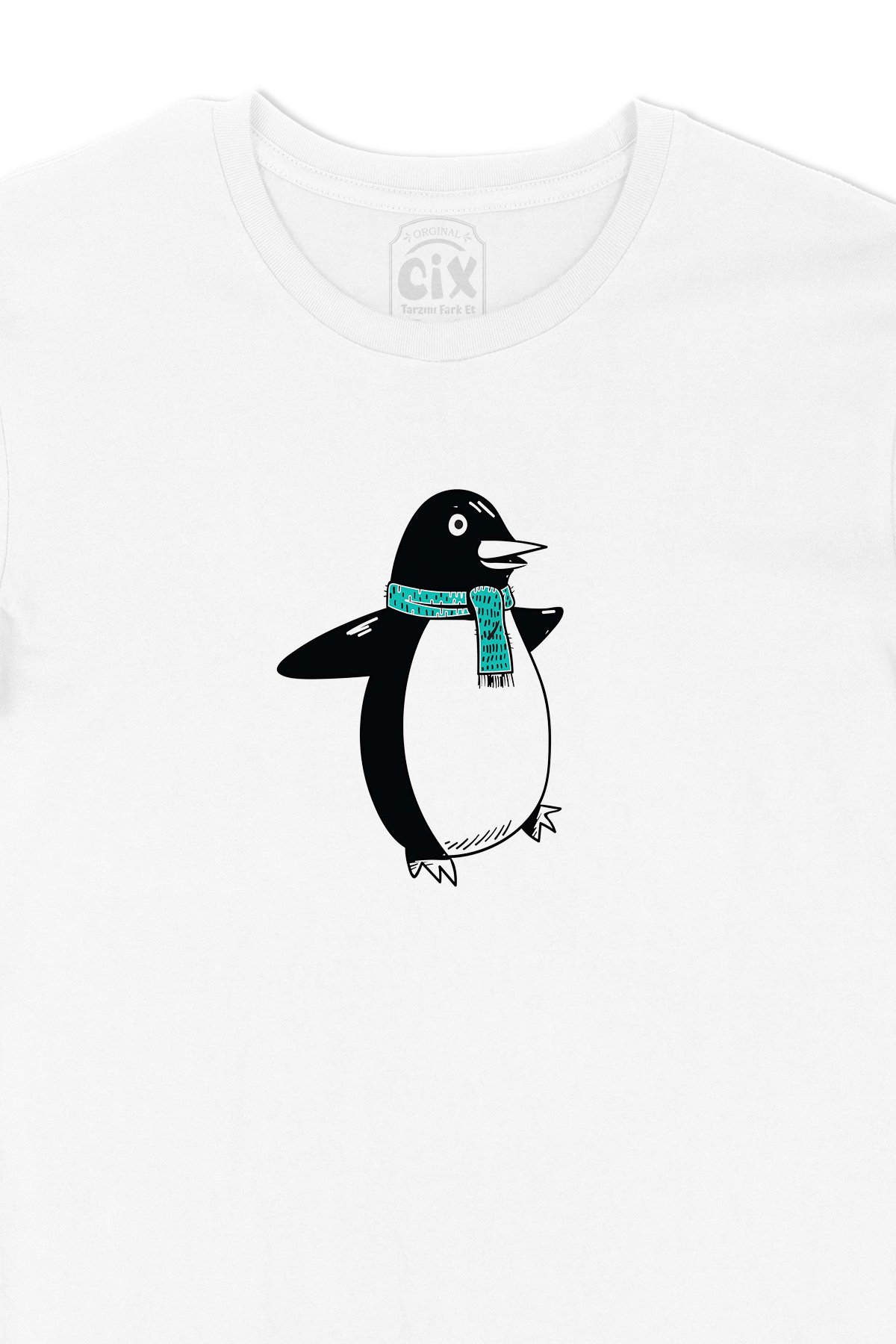 Atkılı Penguen Tişört