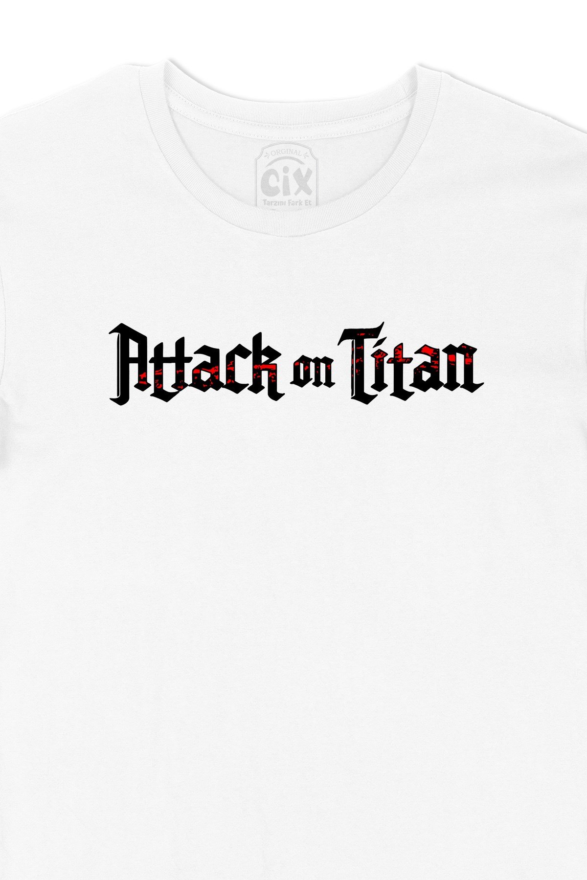 Attack On Titan Yazılı Tişört