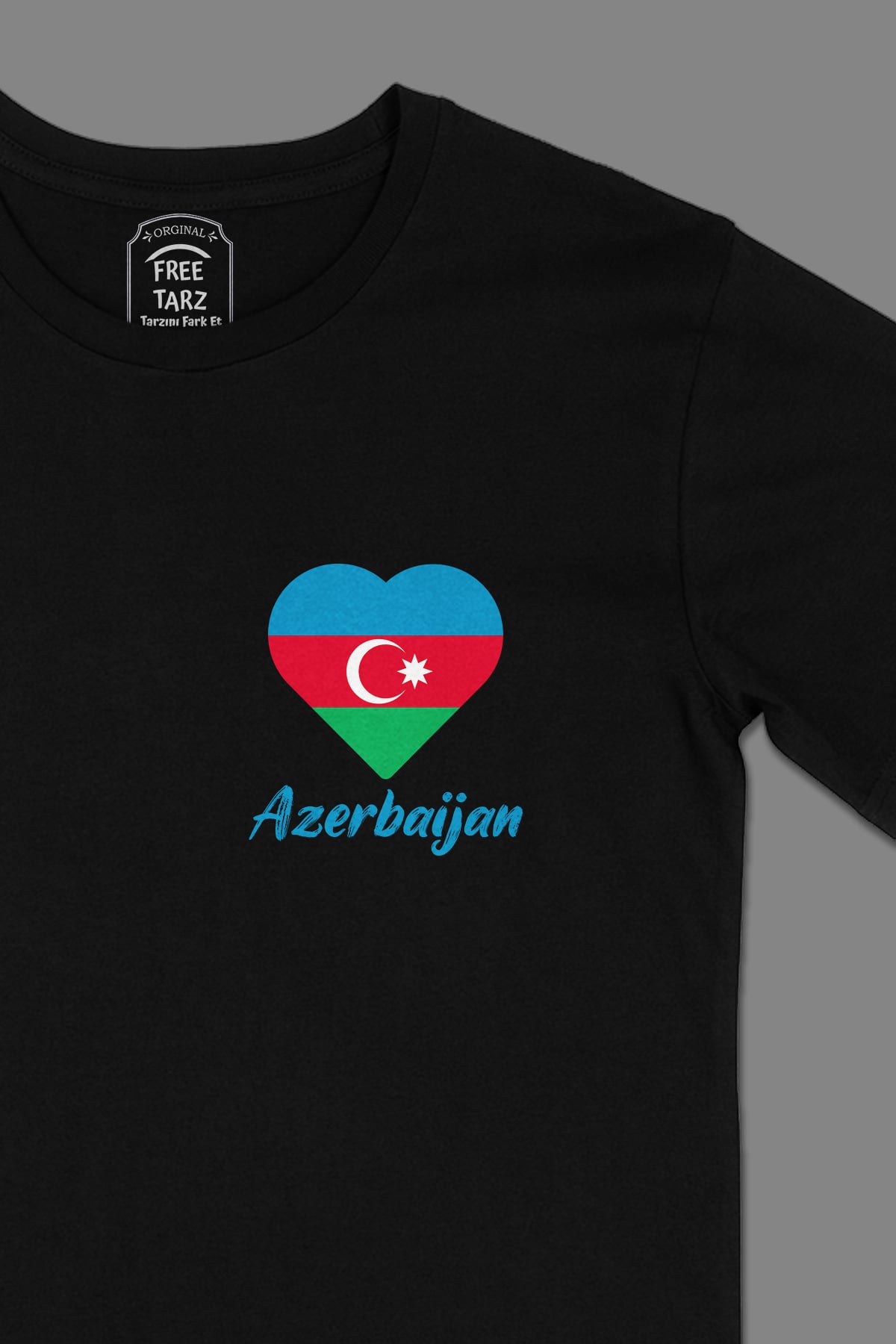 Azerbaycan Baskılı Cep Tasarım Siyah Tişört Azerbaycan Baskılı Cep Tasarım Siyah Tişört - Ücretsiz Kargo