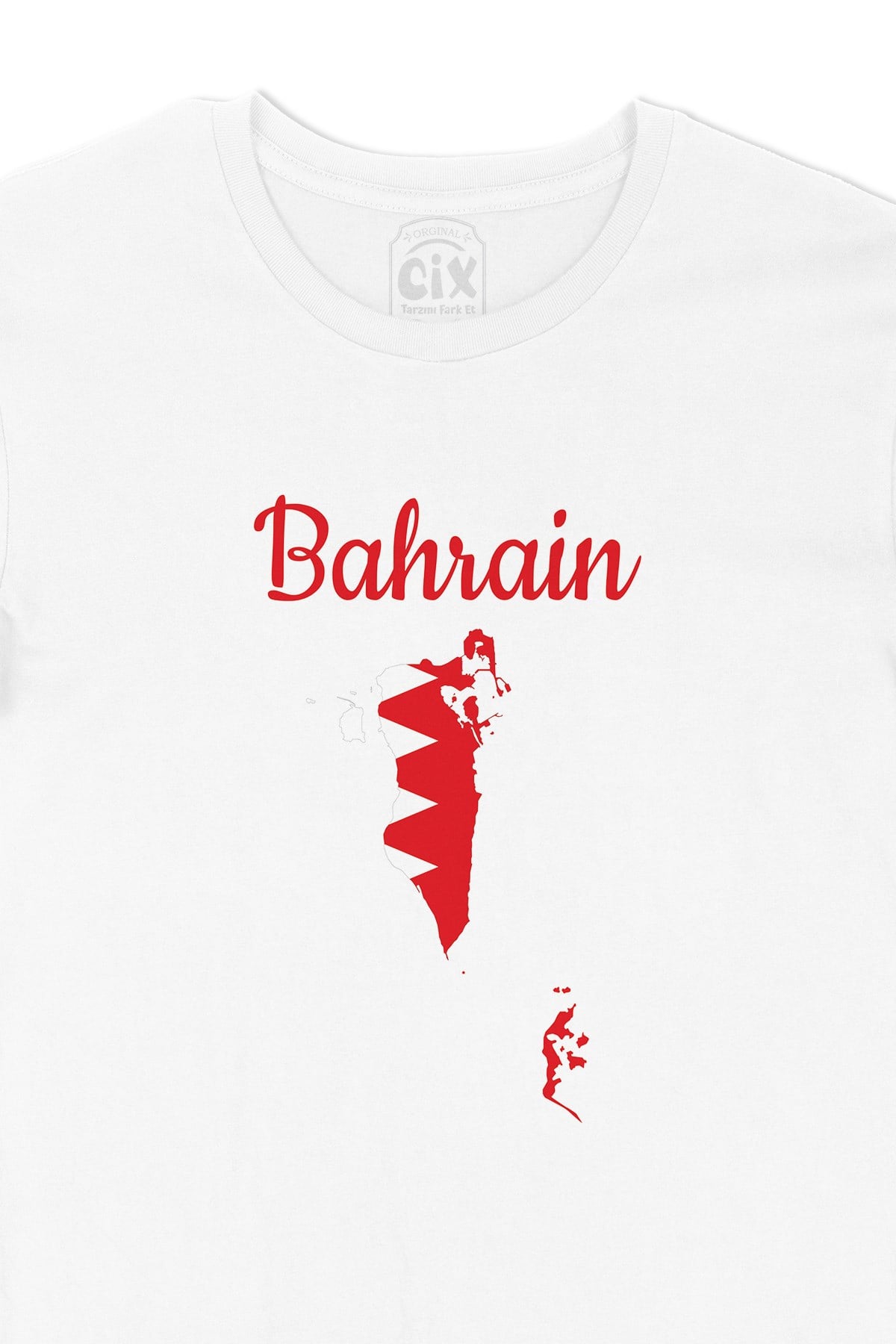 Bahreyn Haritalı ve Bayraklı Tişört