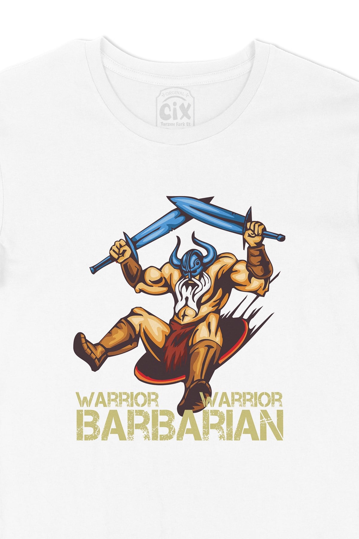 Barbarian Warrior Kılınçlı Tişört