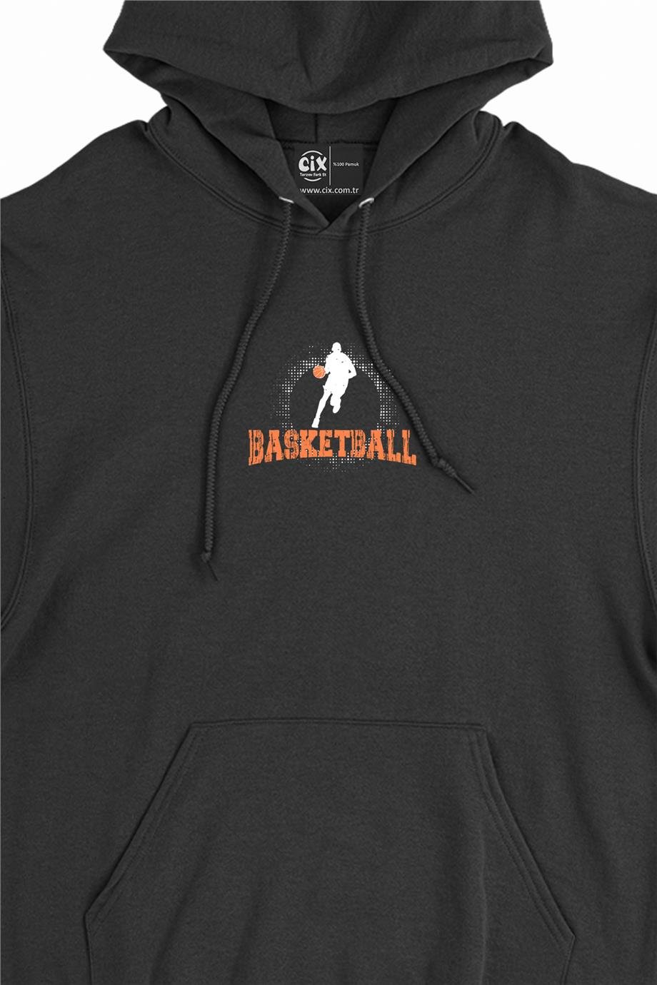 Basketball Player Minimal Kapşonlu Sweatshirt Hoodie Basketball Player Minimal Kapşonlu Sweatshirt Hoodie - Ücretsiz Kargo