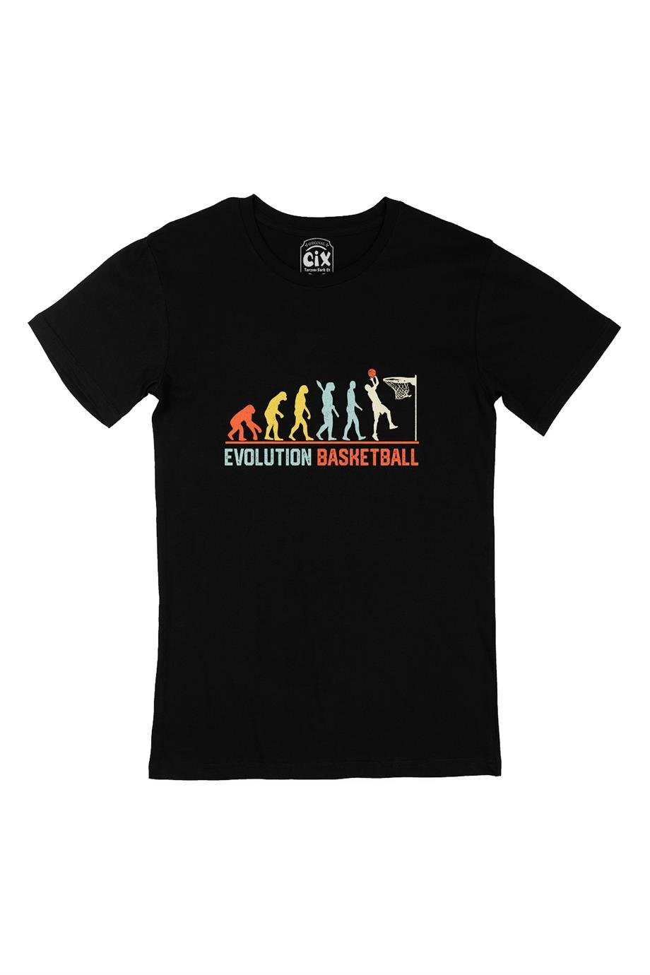 Basketbol Evolution Siyah Tişört