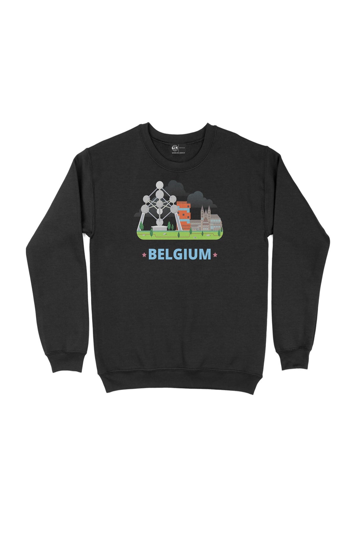 Belçika Siyah Sweatshirt
