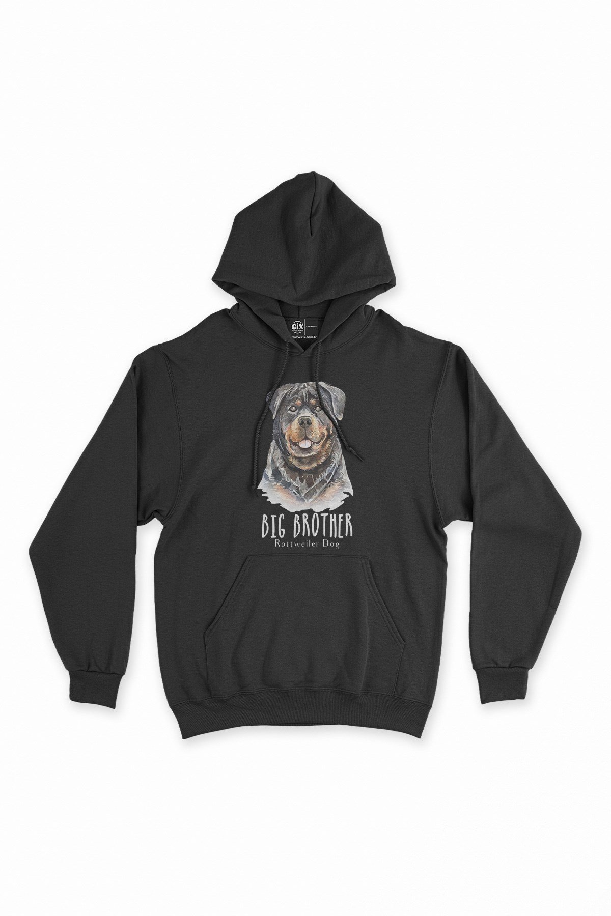 Big Brother Siyah Kapşonlu Sweatshirt Hoodie