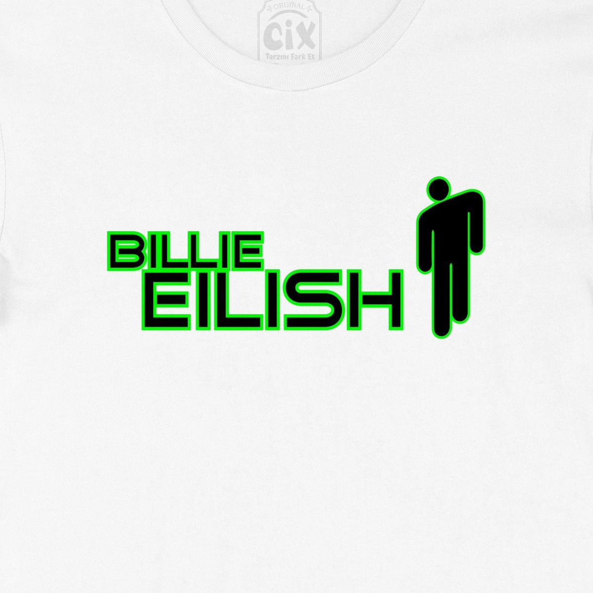 Billie Eilish Logo Tasarımlı Tişört