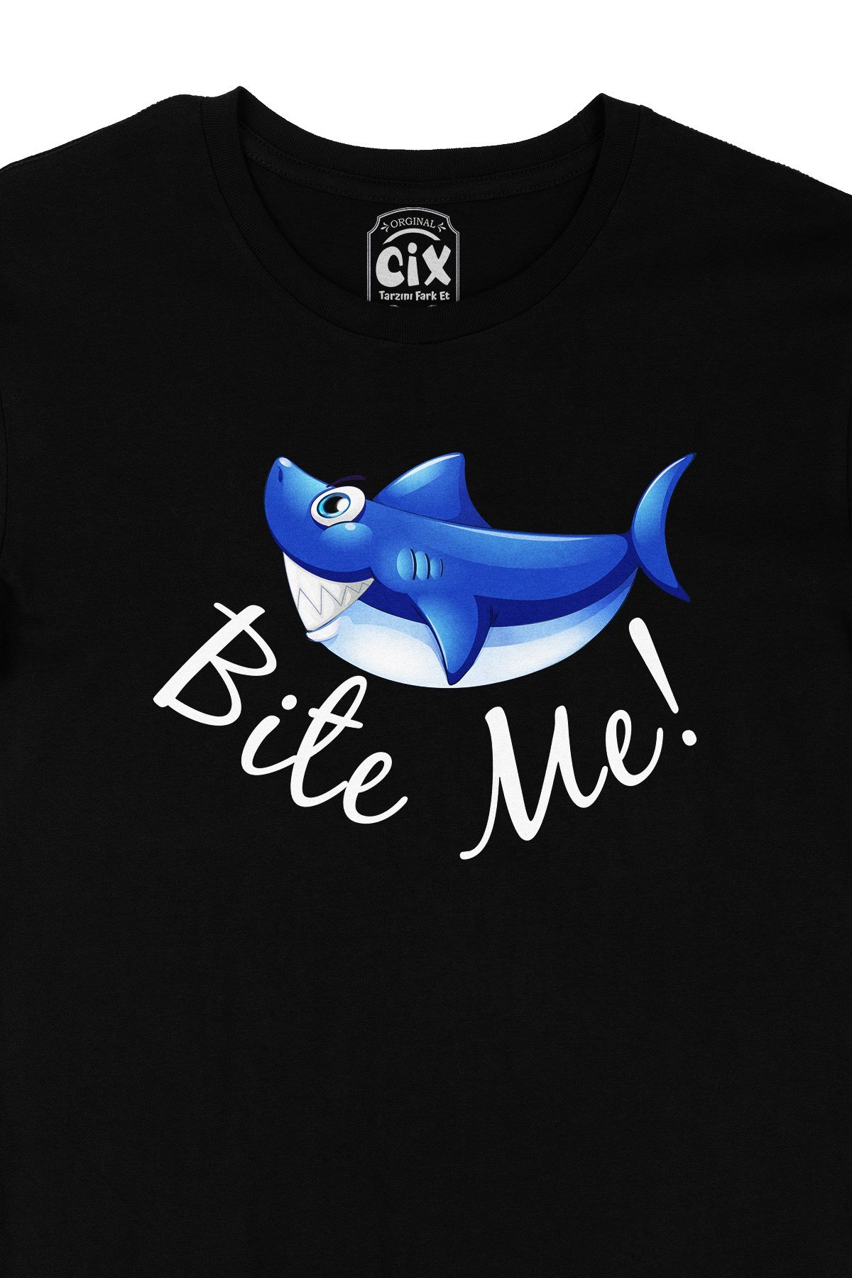 Bite Me Siyah Tişört