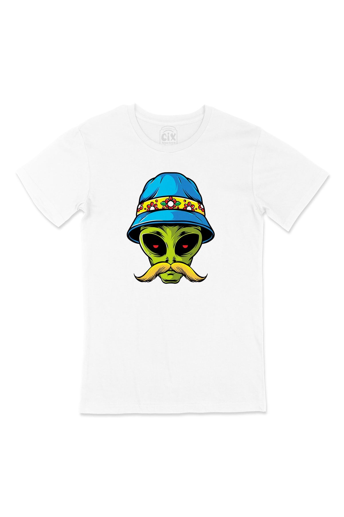 Bıyıklı Alien Tişört