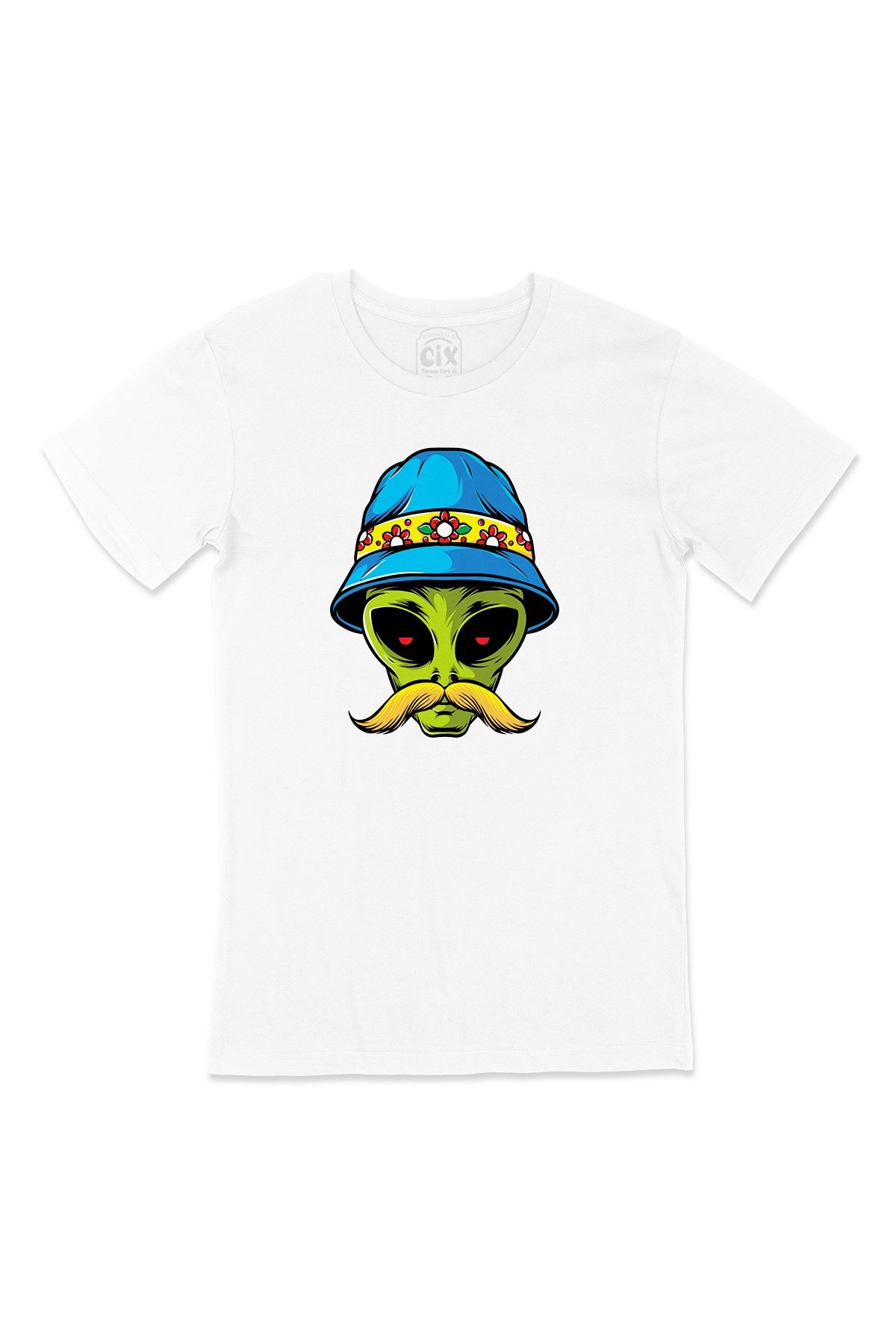Bıyıklı Alien Tişört