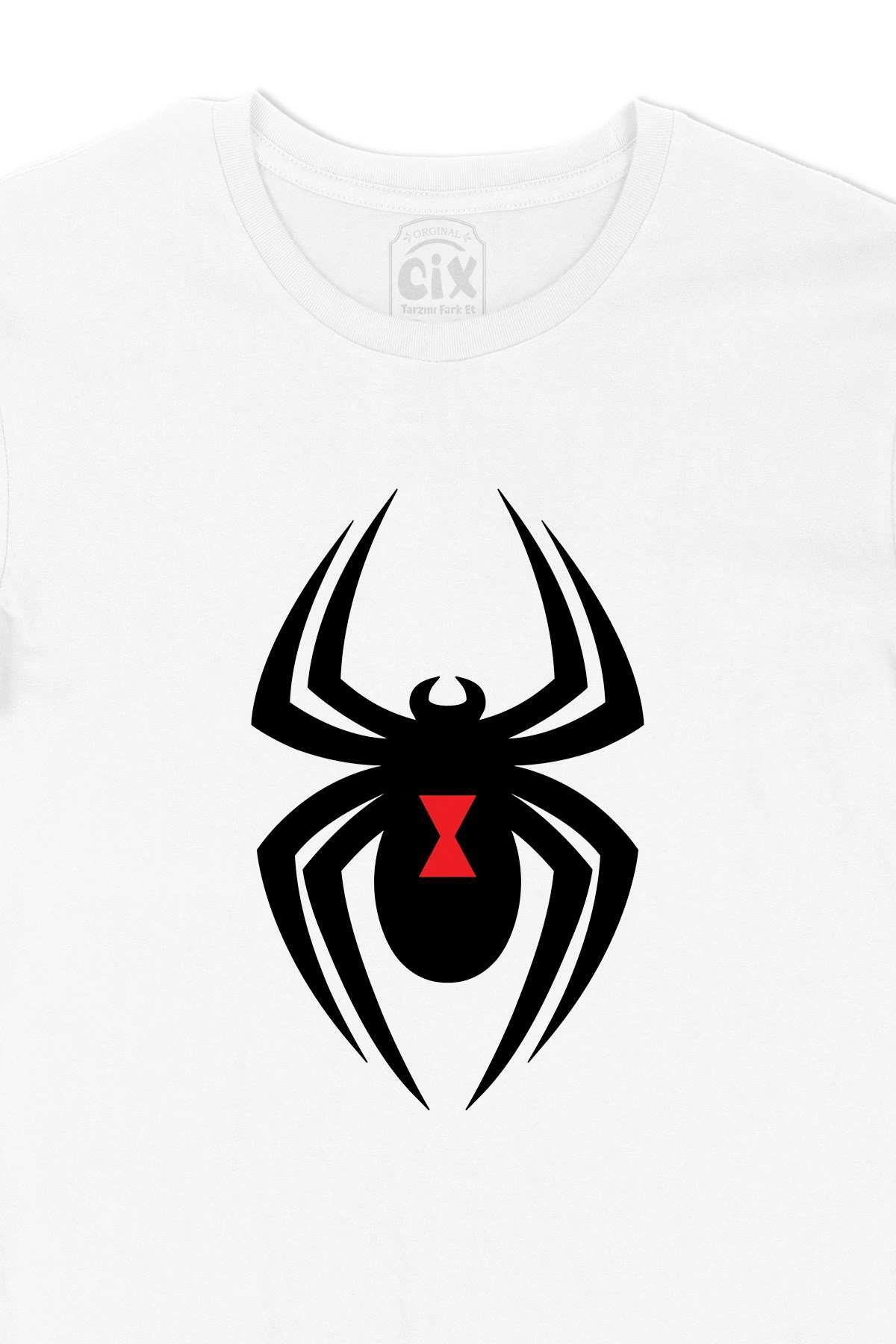 Black Widow Spider Tasarımlı Tişört