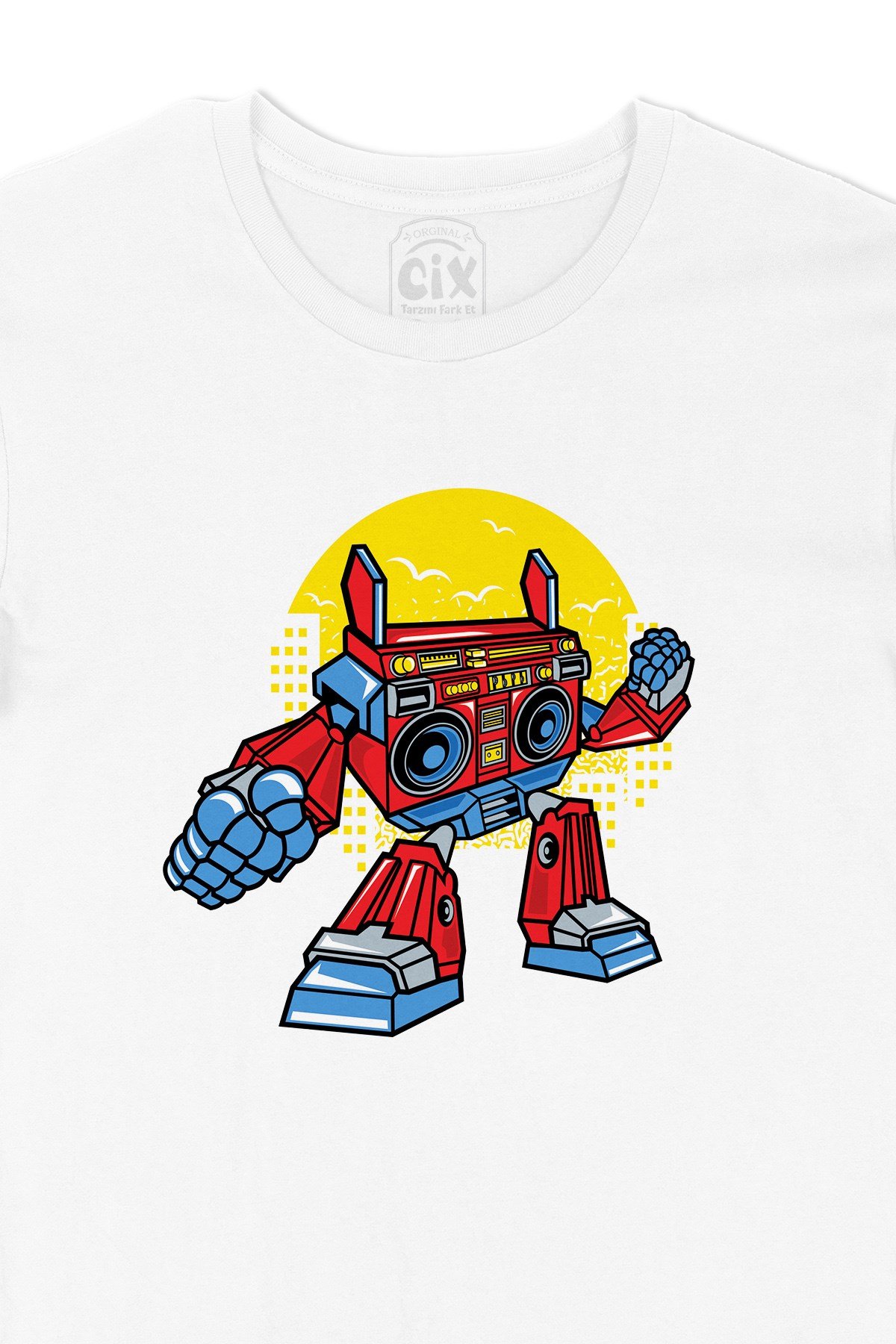 Boom Box Robotlu Tişört