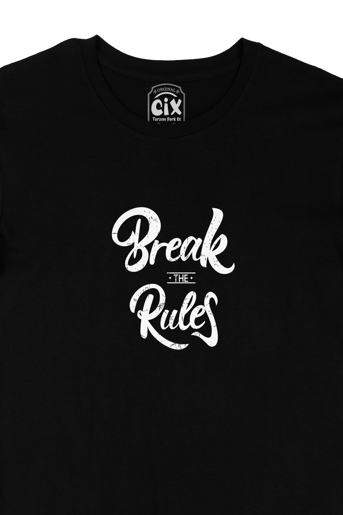 Break The Rules Siyah Tişört