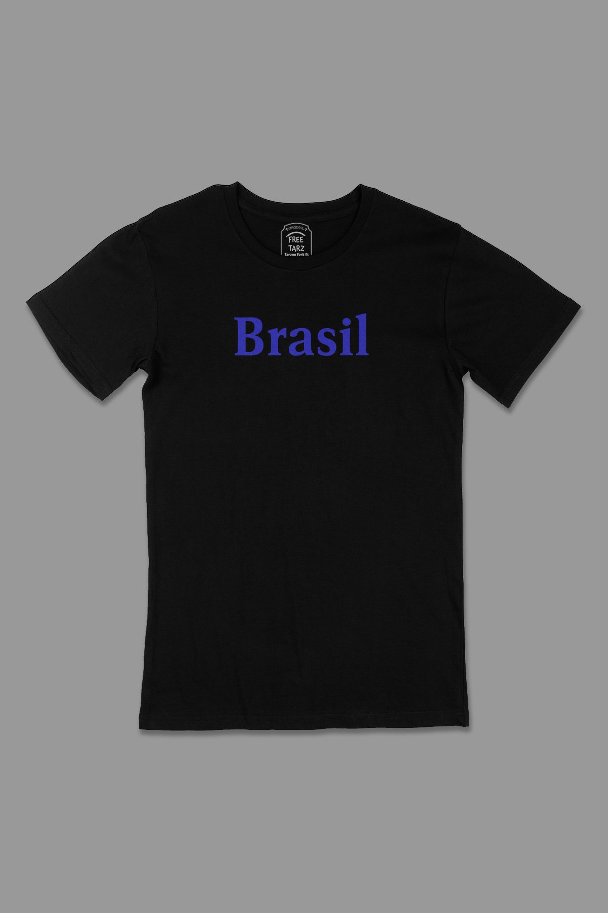 Brezilya Brasil Büyük Baskılı Siyah Tişört Brezilya Brasil Büyük Baskılı Siyah Tişört - Ücretsiz Kargo