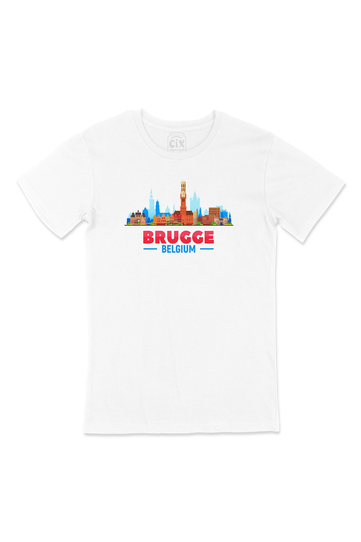 Brugge Belçika Manzaralı Tişört