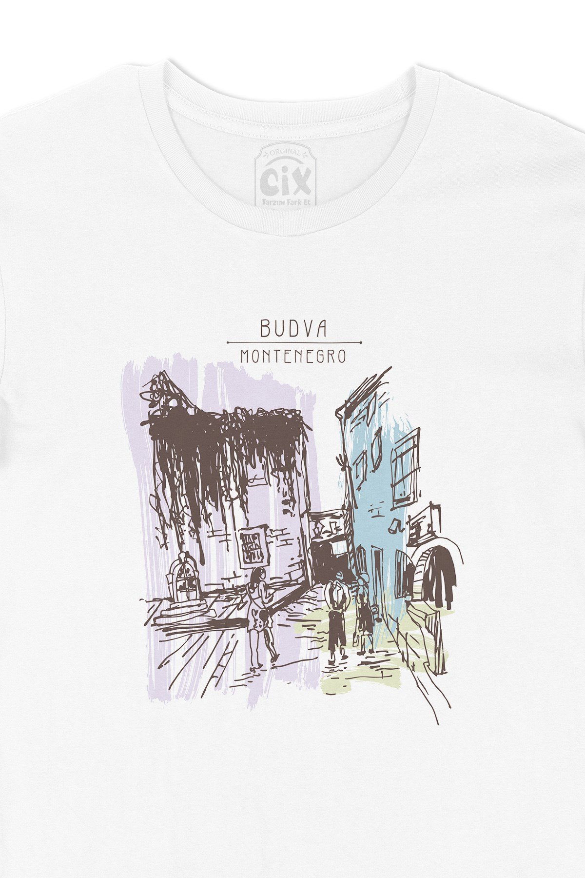 Budva Karadağ Old Town Tişört