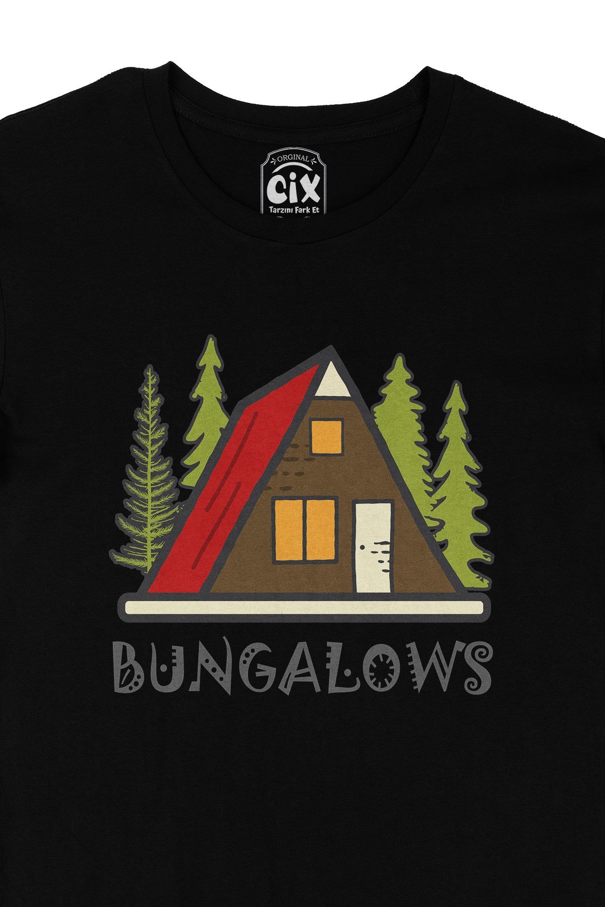 Bungalows Siyah Tişört