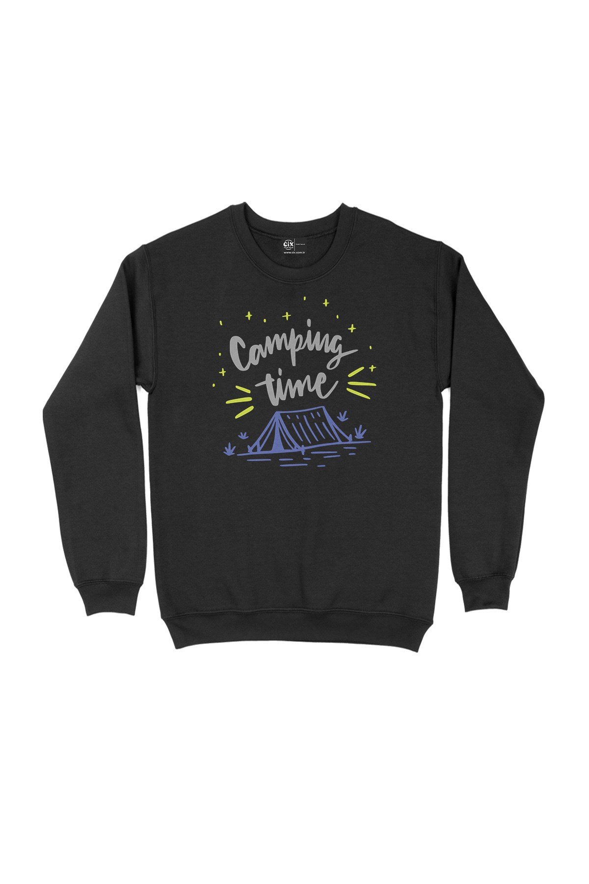 Camping Time Siyah Sweatshirt