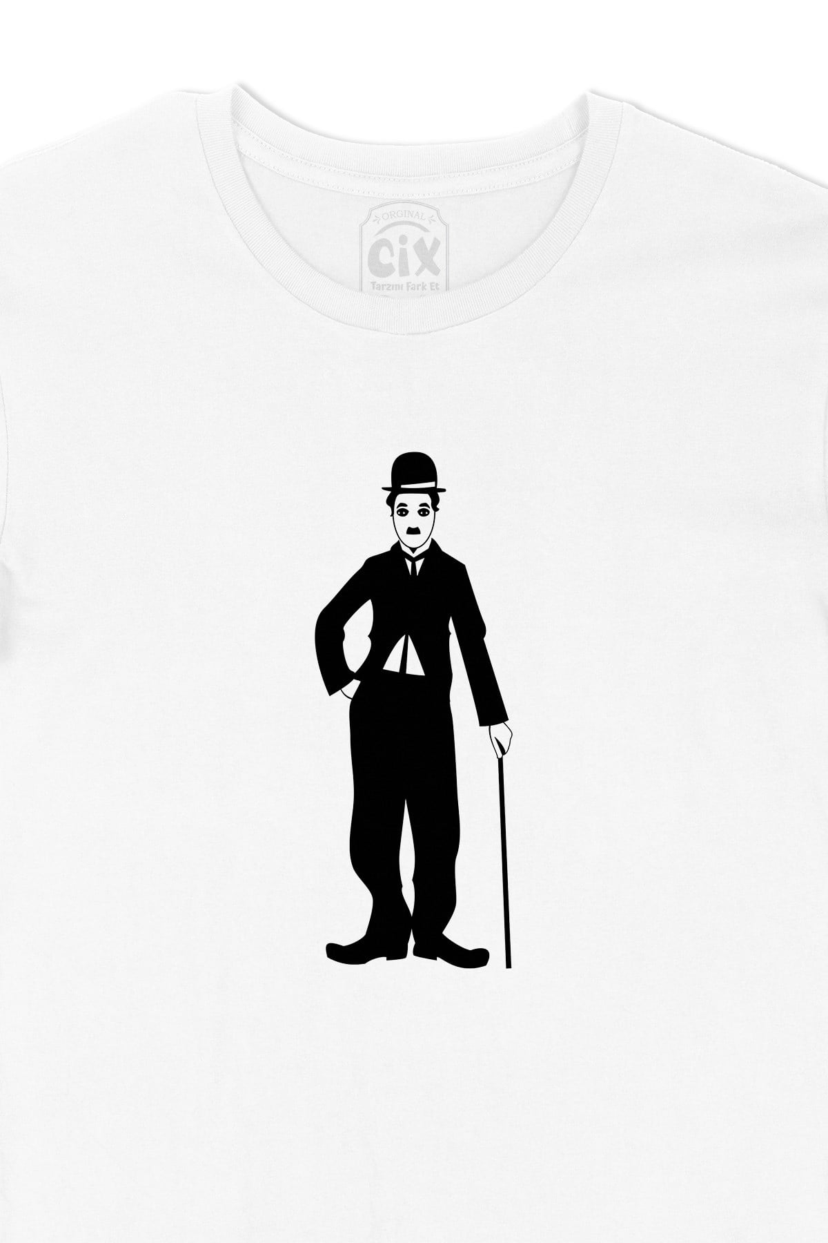 Charlie Chaplin Bastonlu Tişört