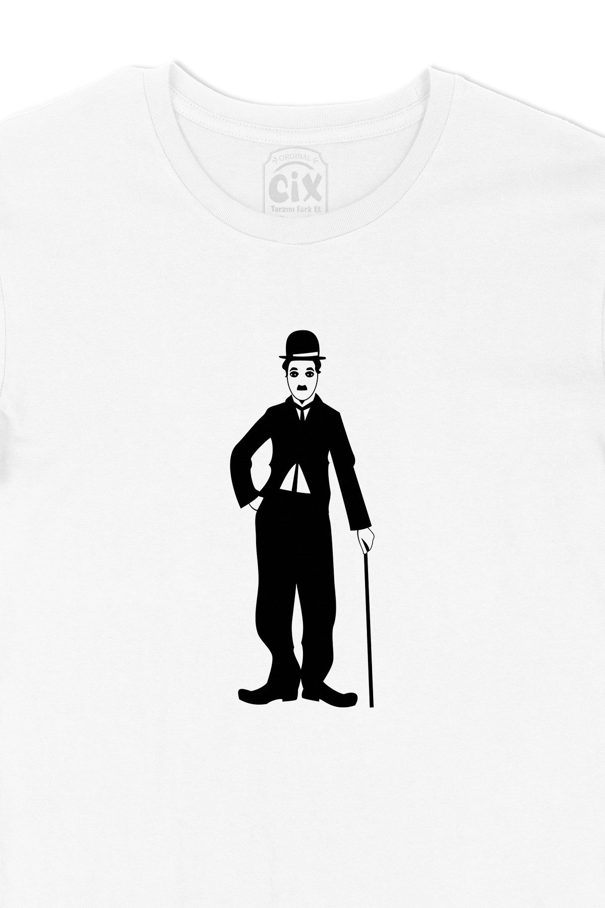 Charlie Chaplin Bastonlu Tişört