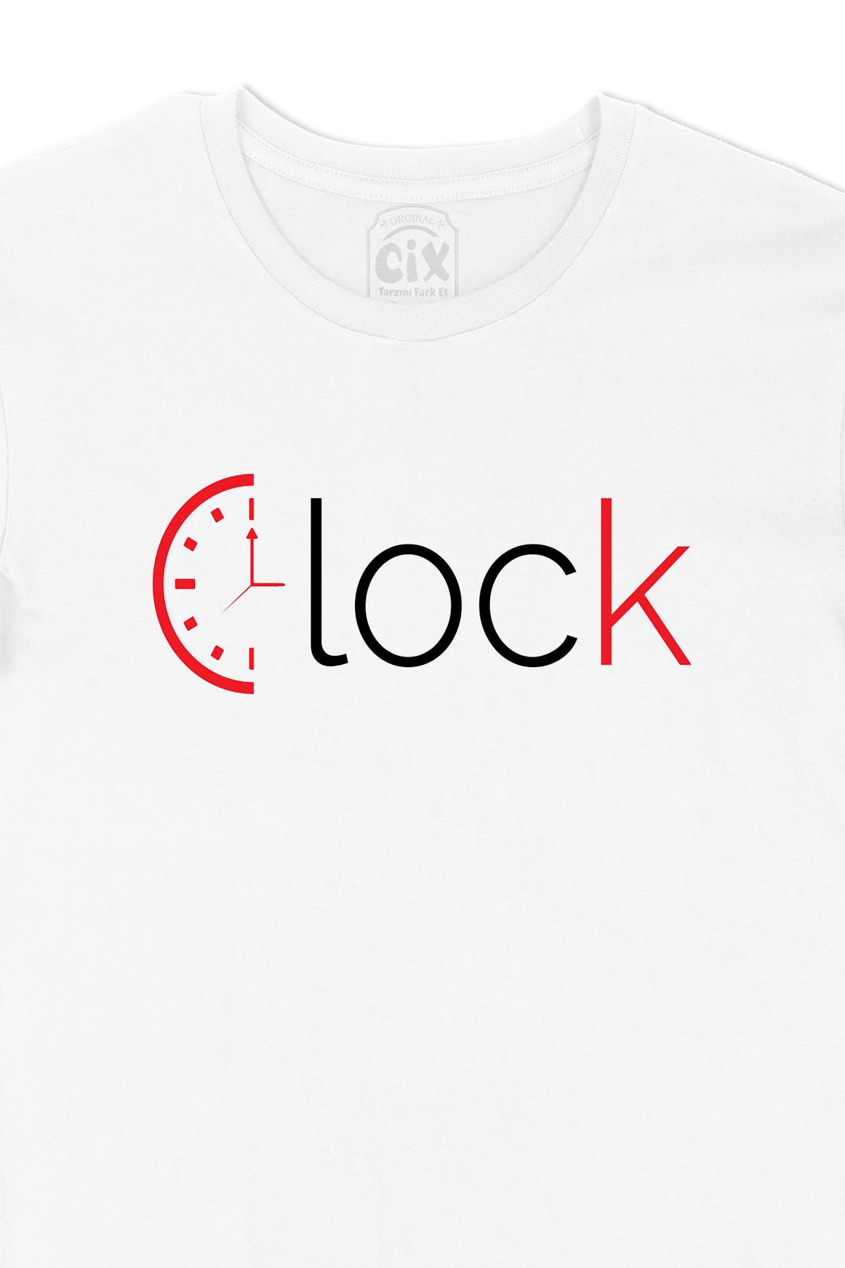 Clock Saat Tasarım Tişört