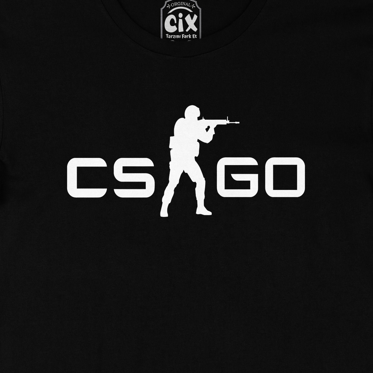 CS GO Logo Siyah Tişört